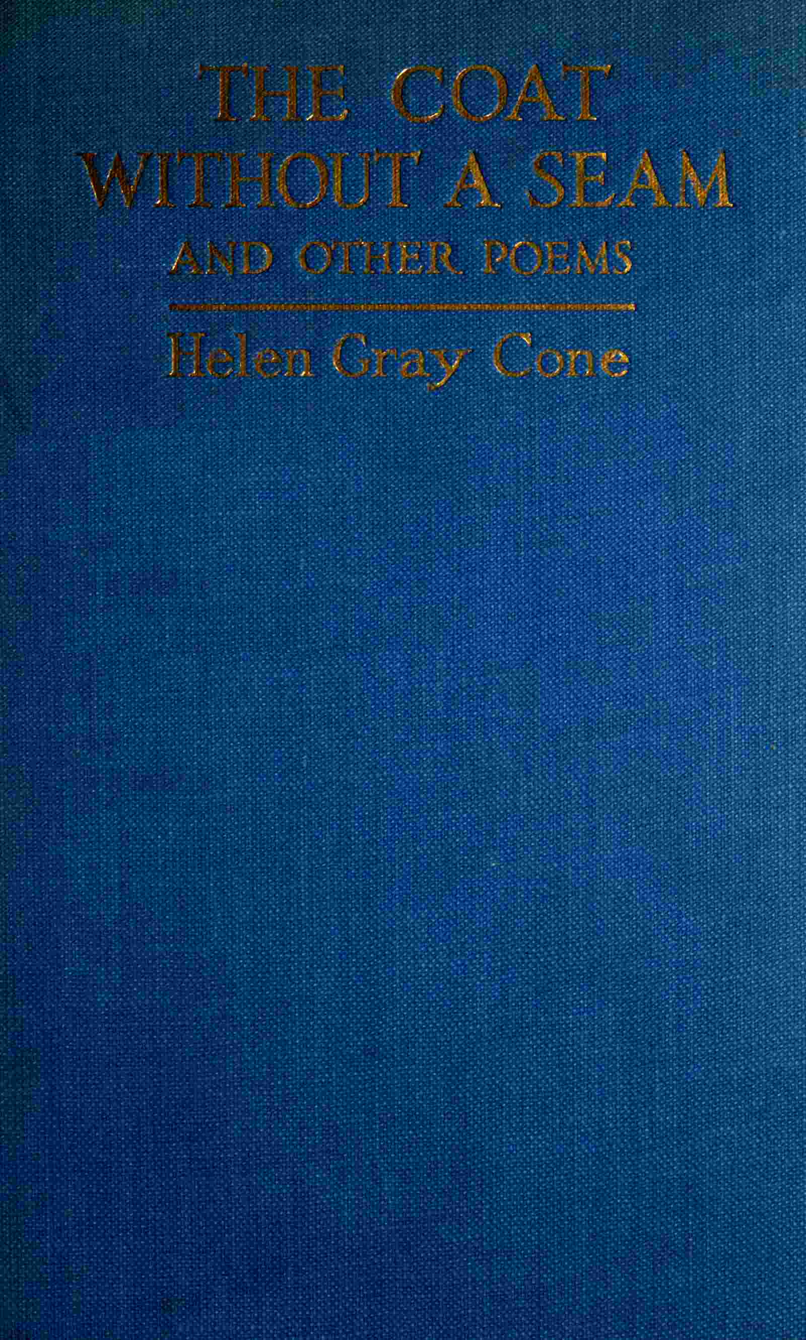 The coat without a seam, and other poems cover