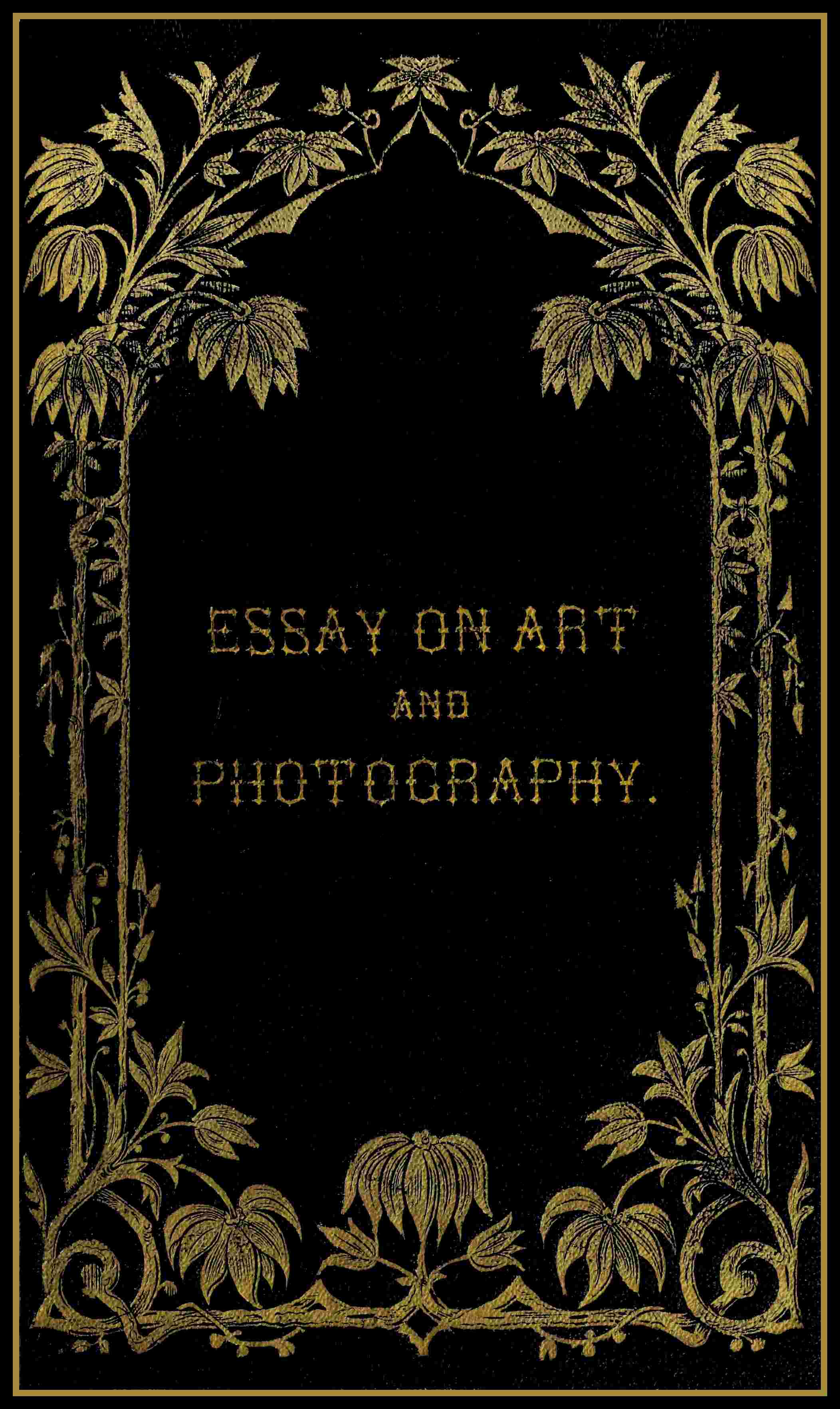 Essay on art and photography cover