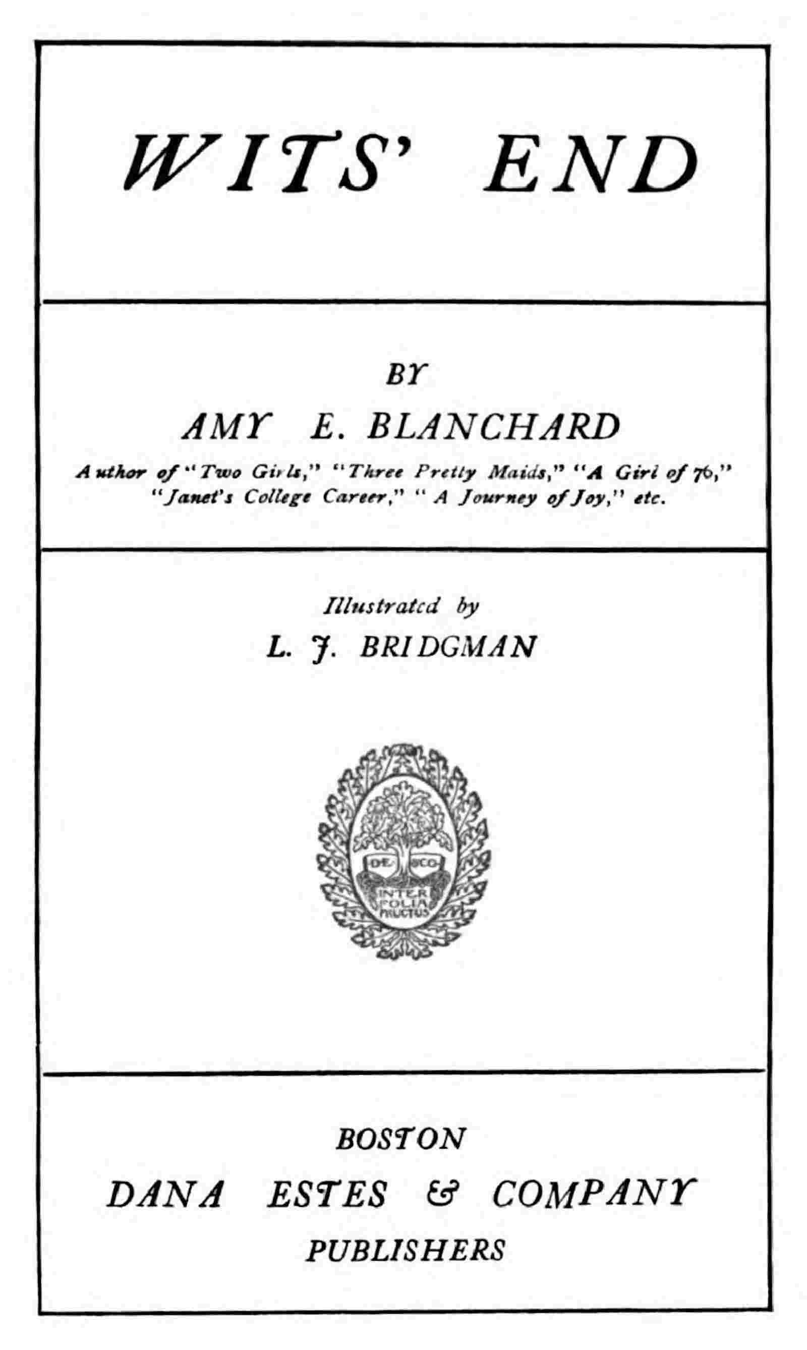 Wits' End cover