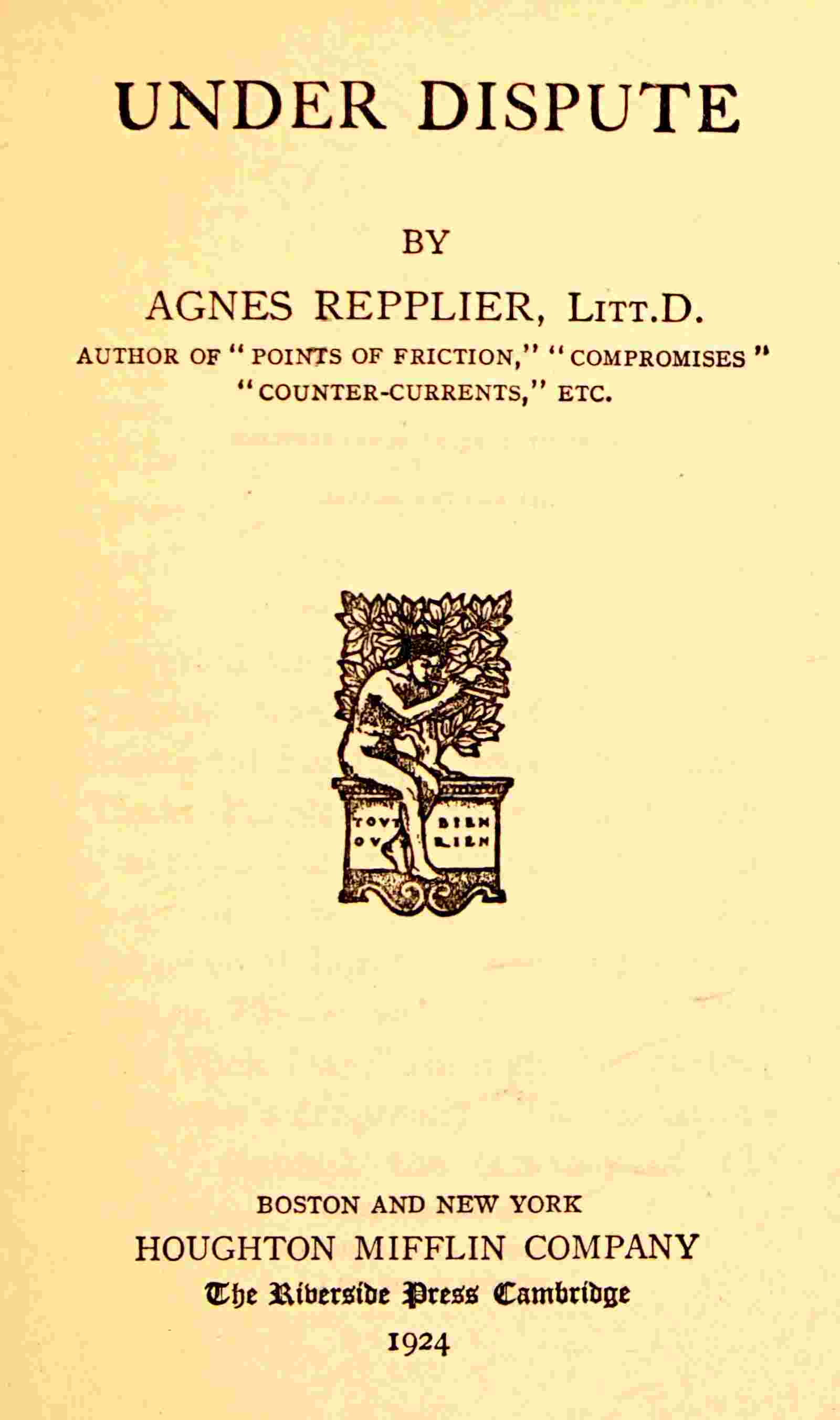 Under dispute cover