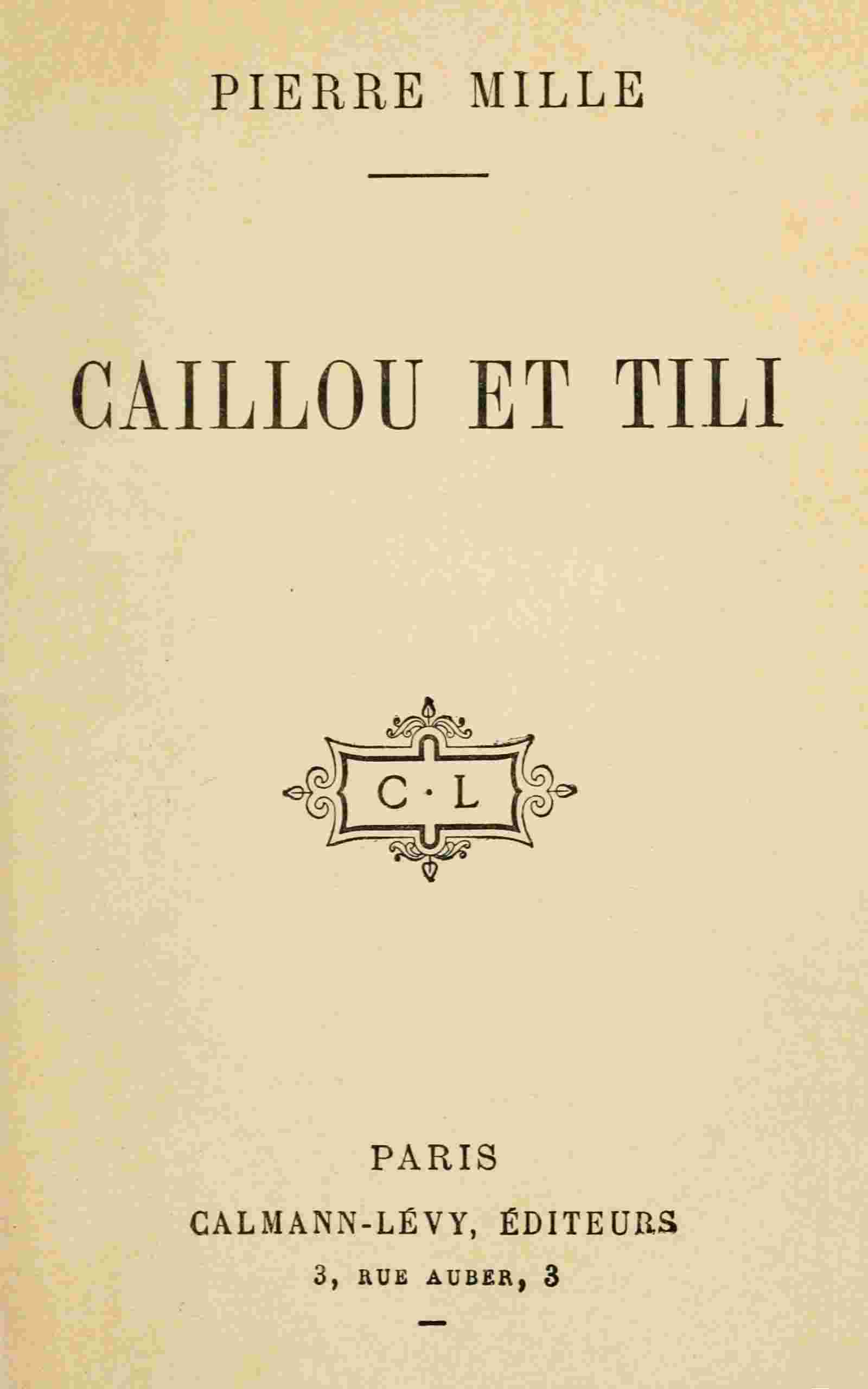 Caillou et Tili cover