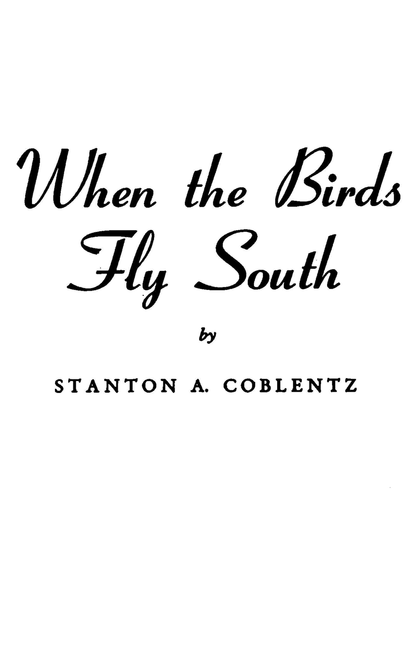 When the birds fly south cover
