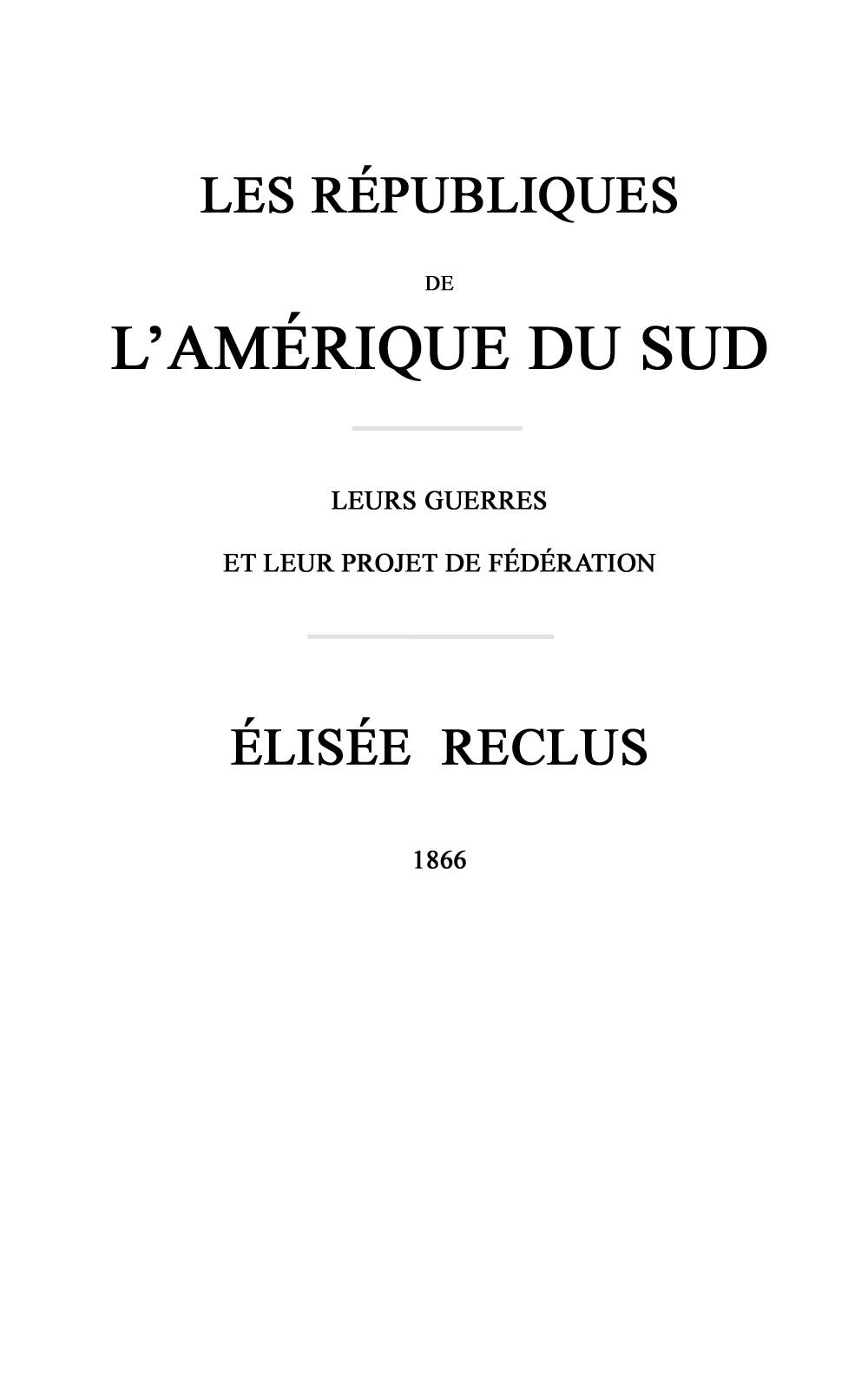 Les républiques de l'Amérique du Sud cover