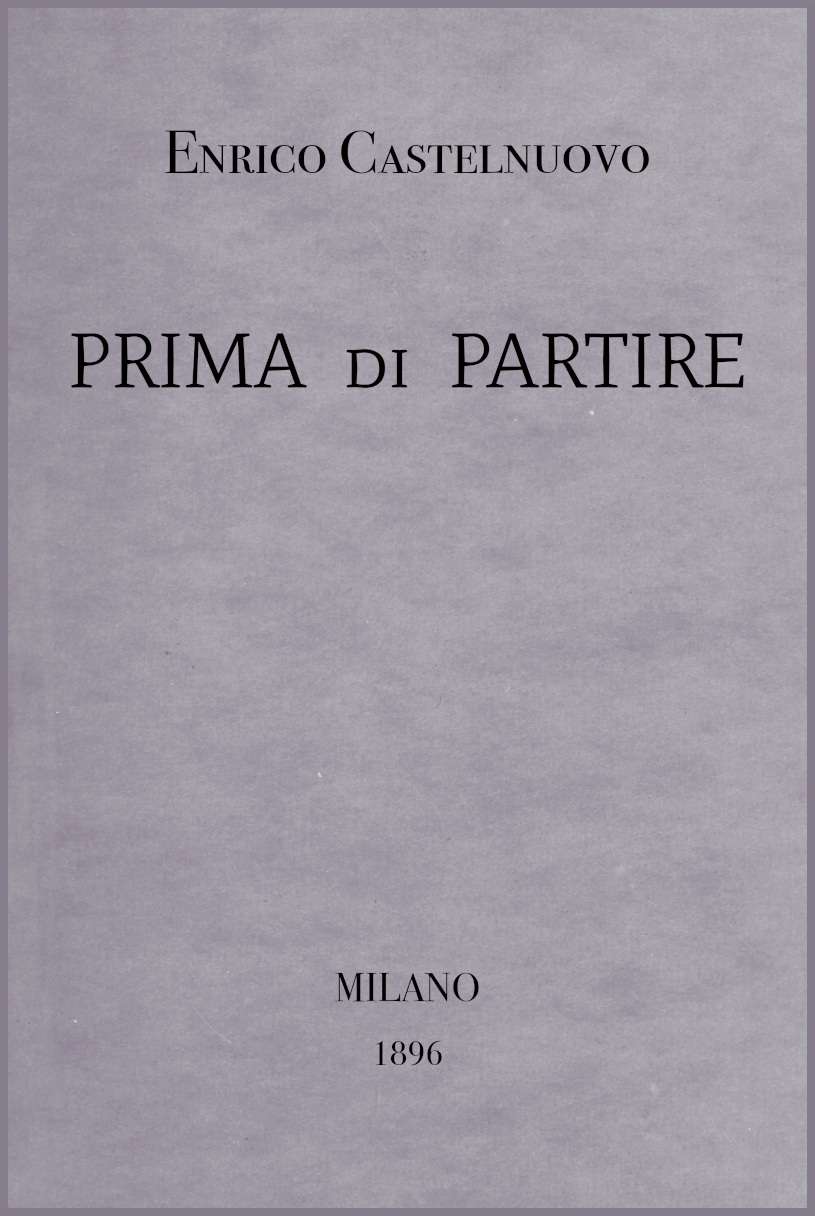 Prima di partire cover