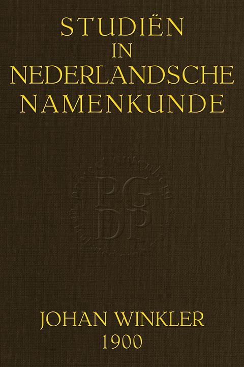 Studiën in Nederlandsche Namenkunde cover