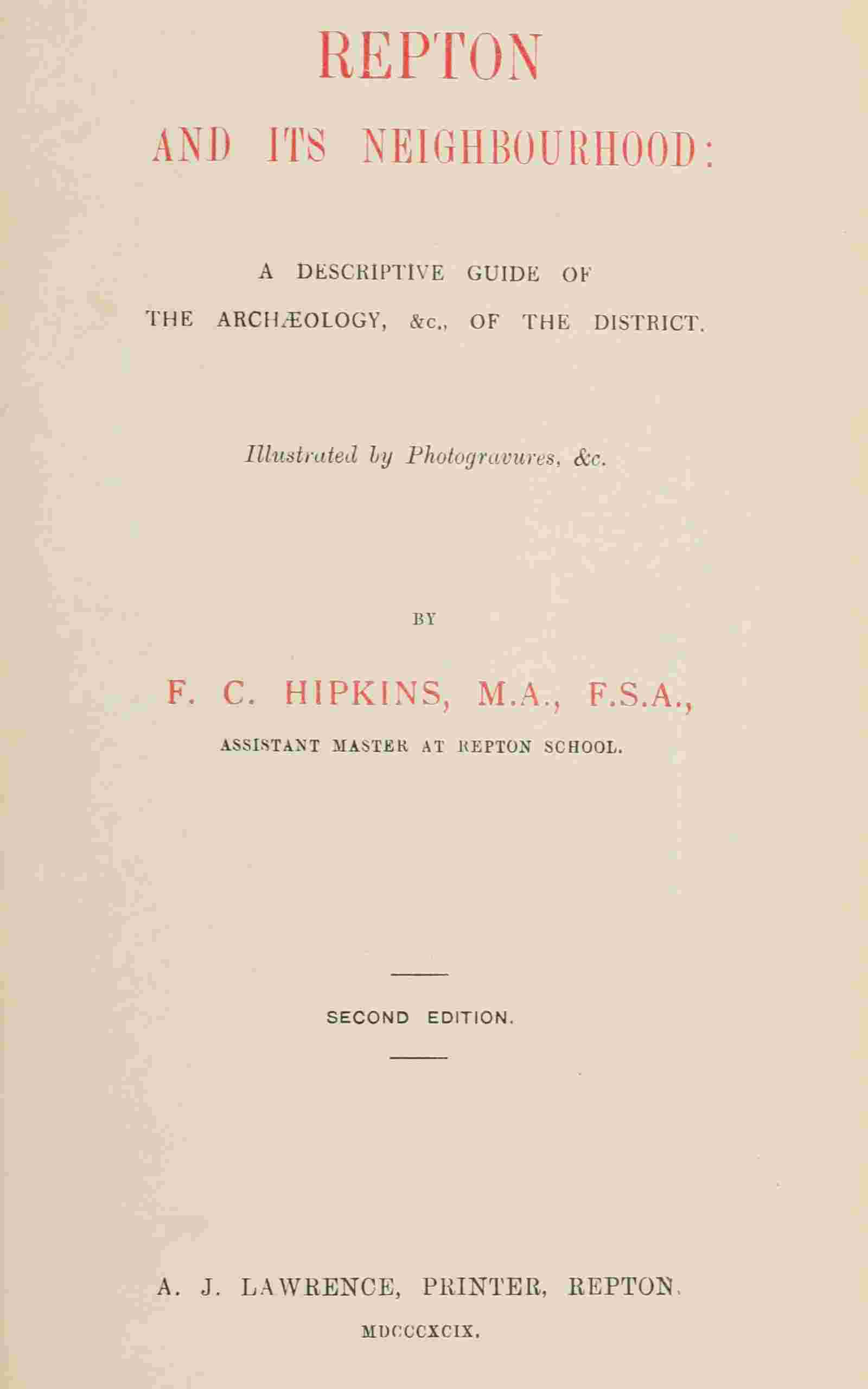 Repton and its neighbourhood cover