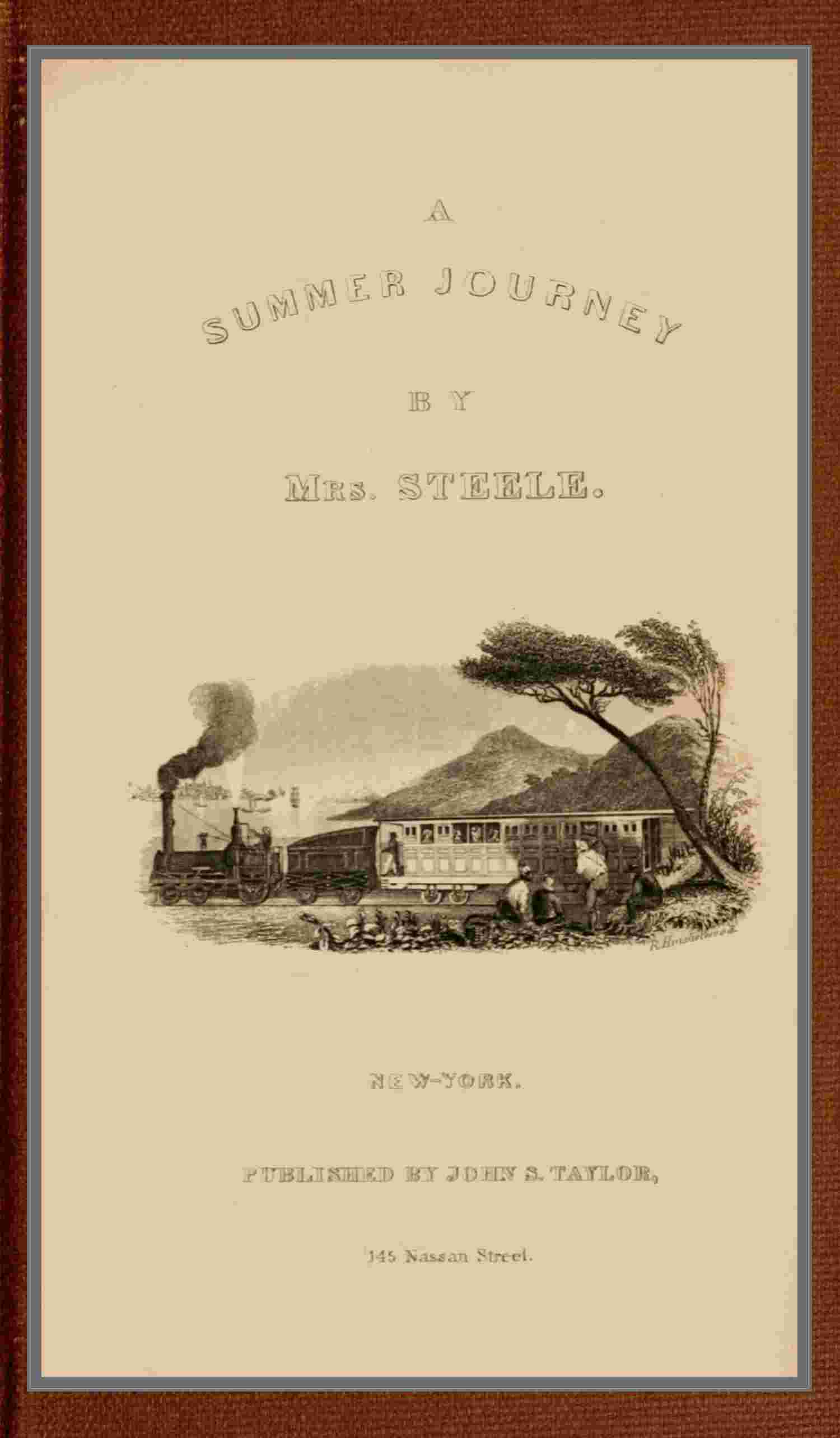 A summer journey in the west cover