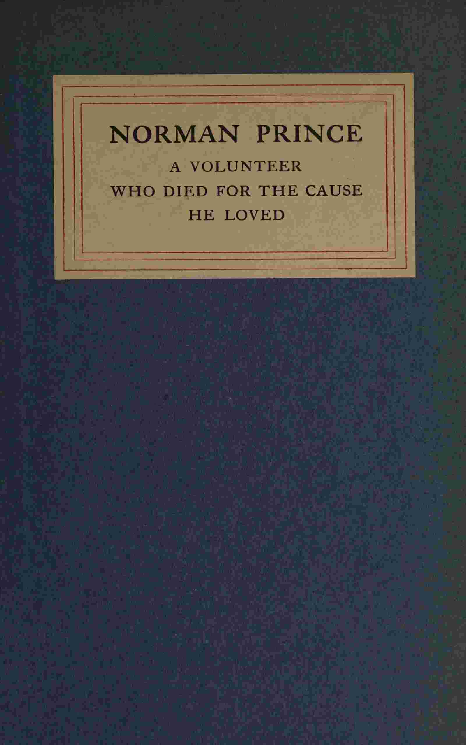 Norman Prince cover
