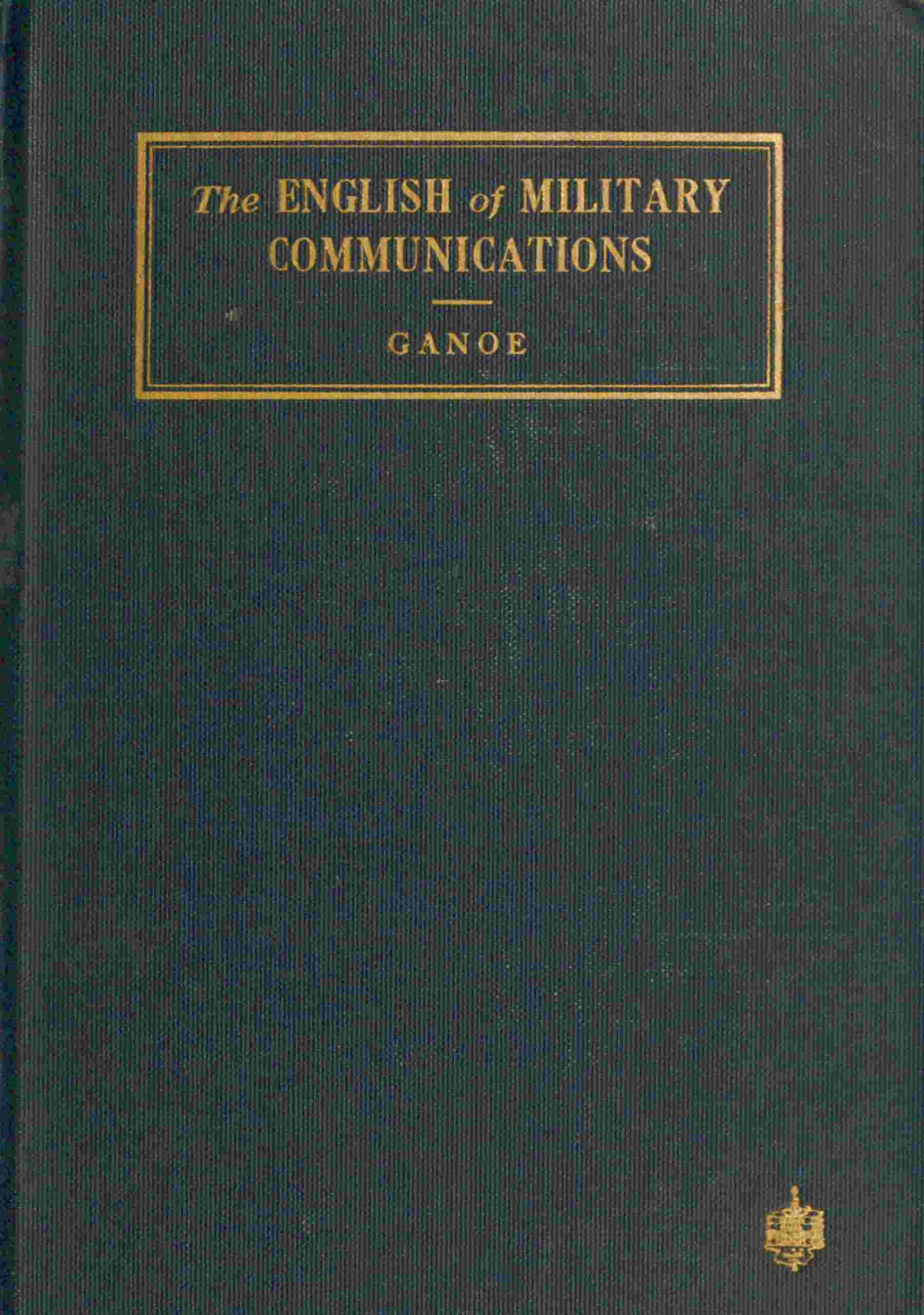The English of military communications cover