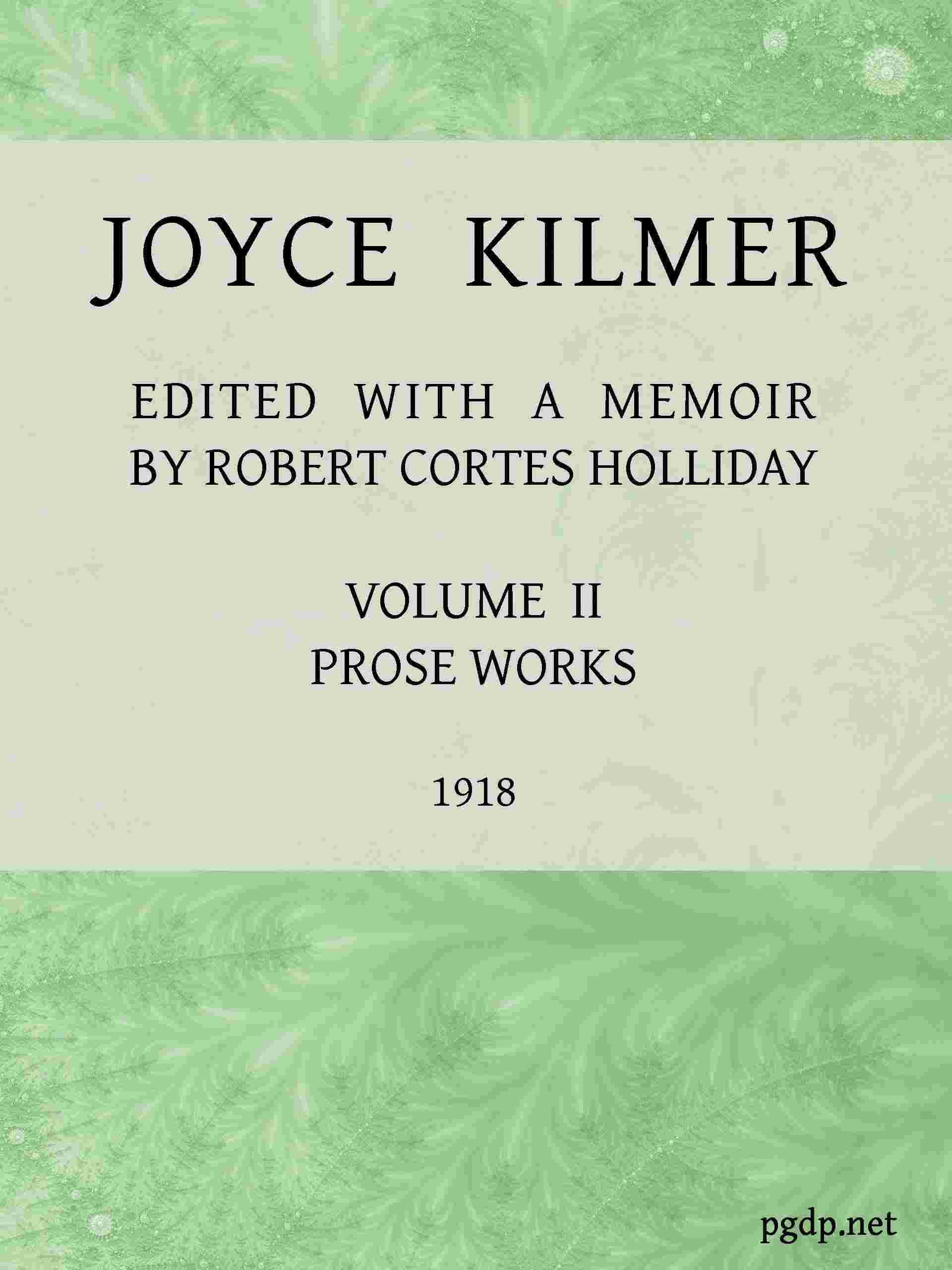 Joyce Kilmer cover