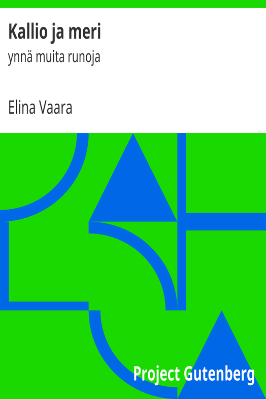 Kallio ja meri cover