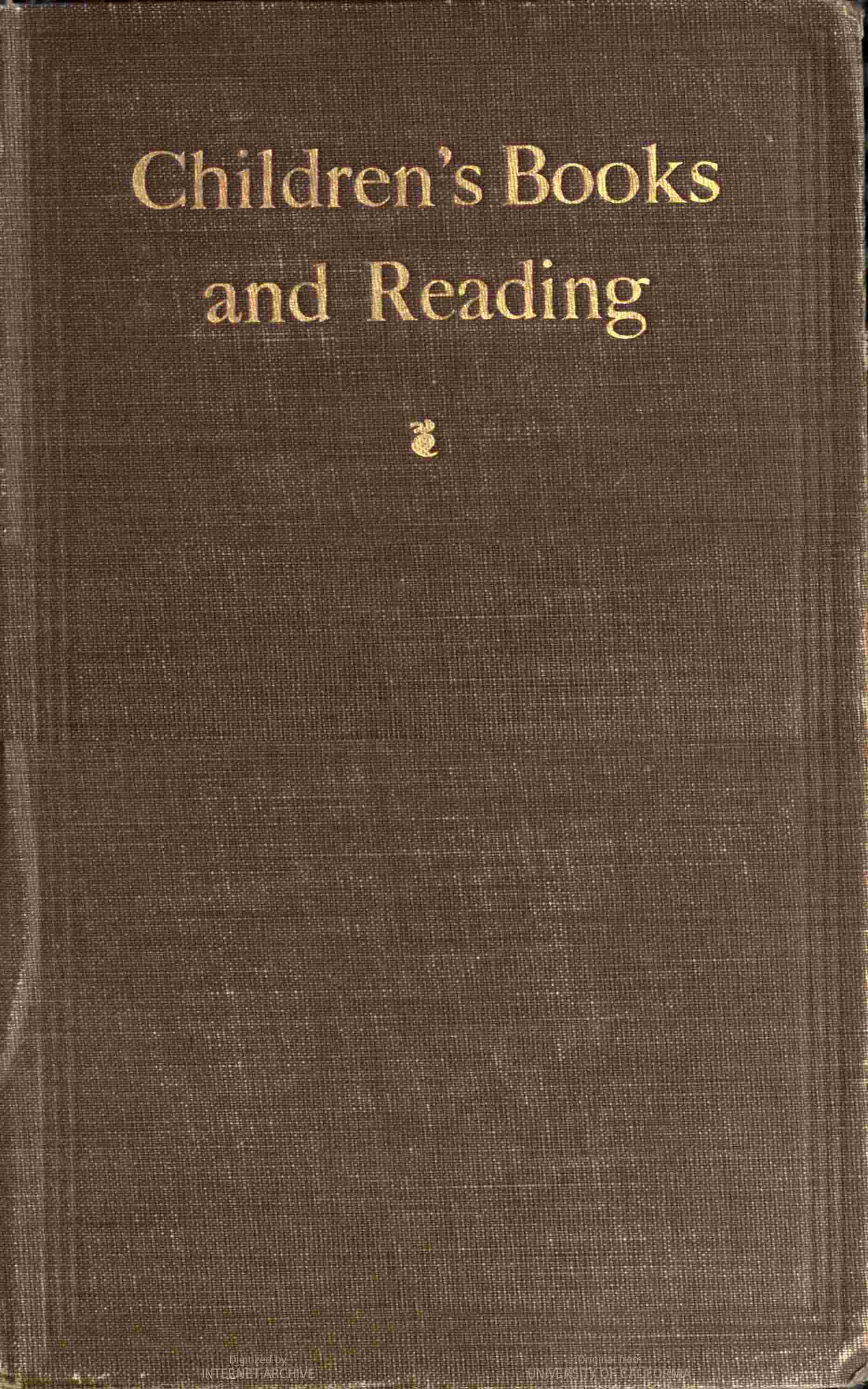 Children's books and reading cover