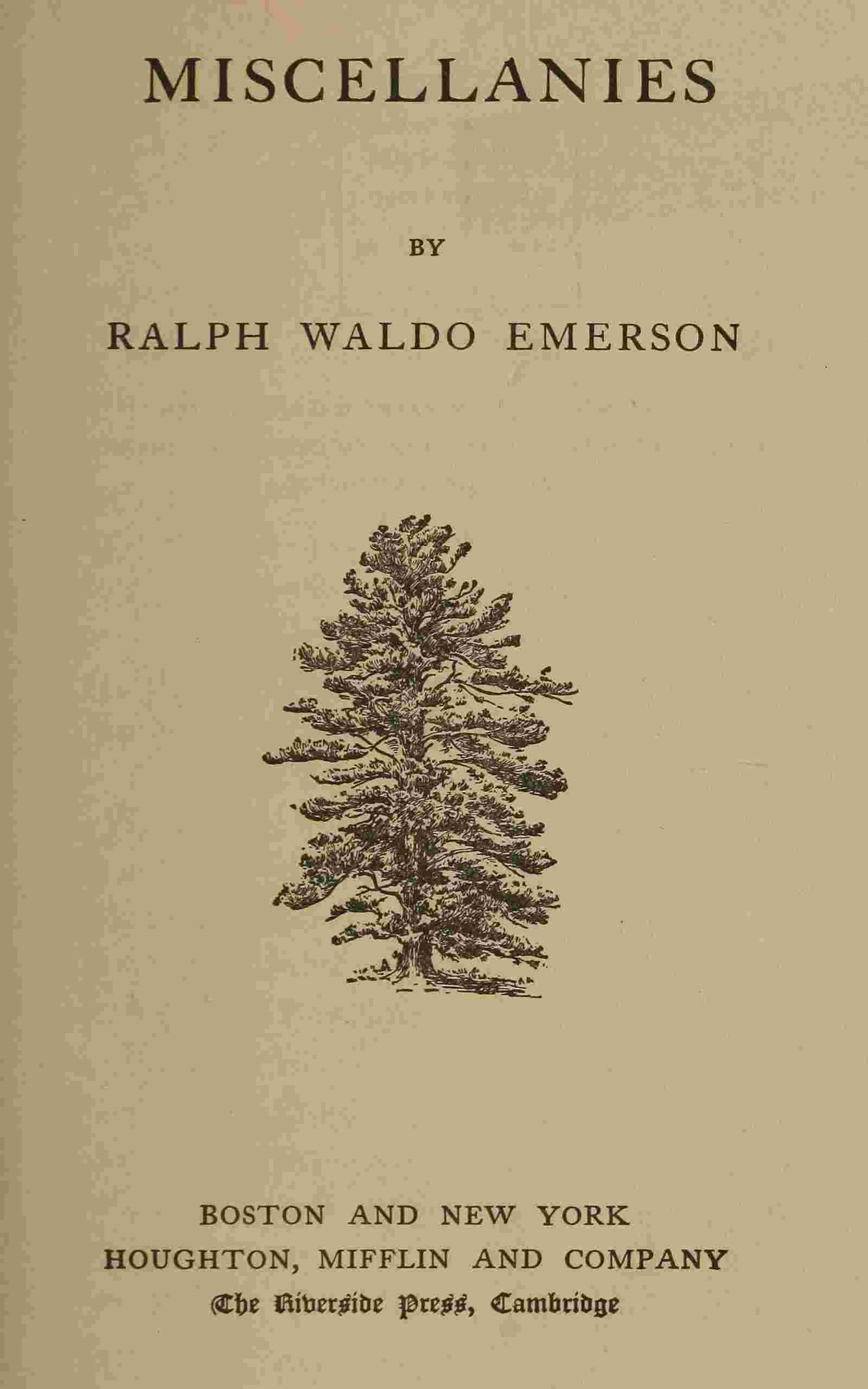 Miscellanies cover
