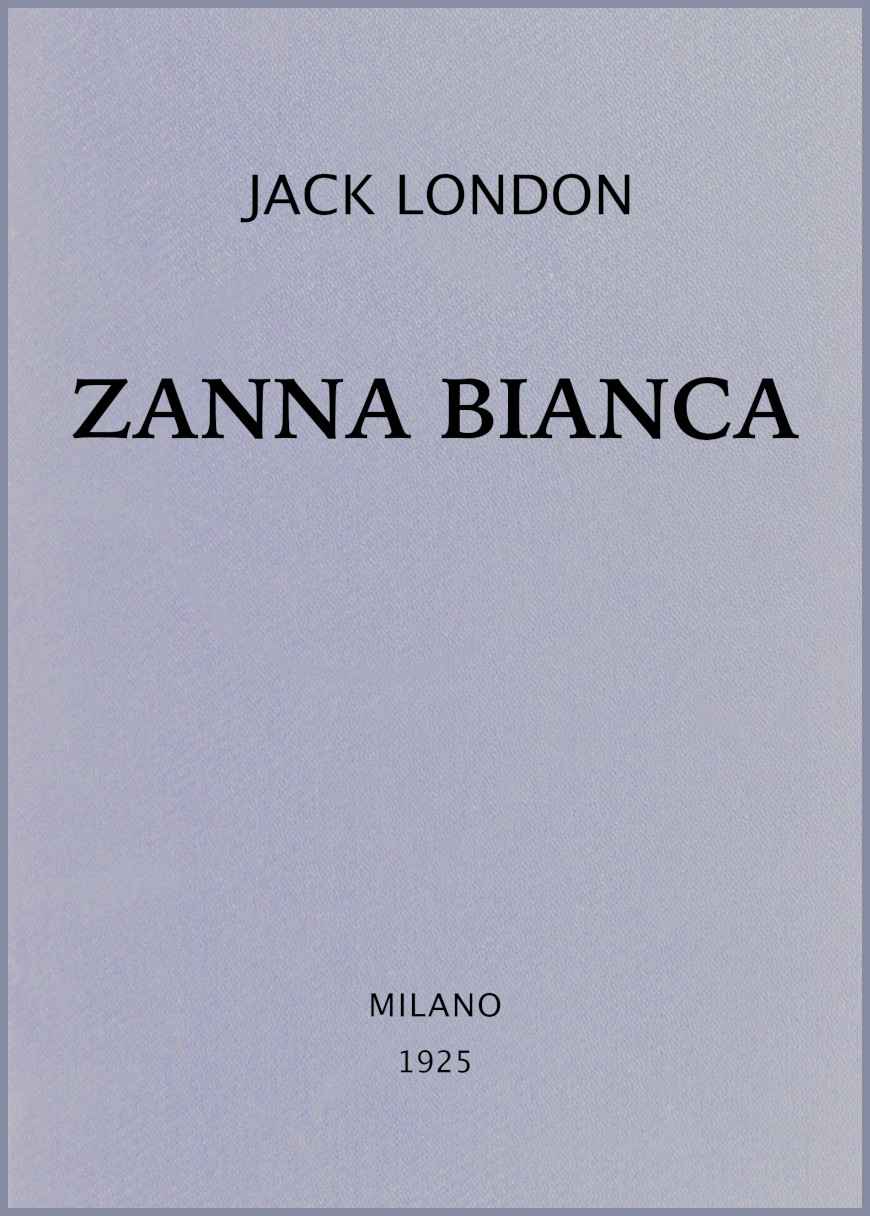 Zanna Bianca cover