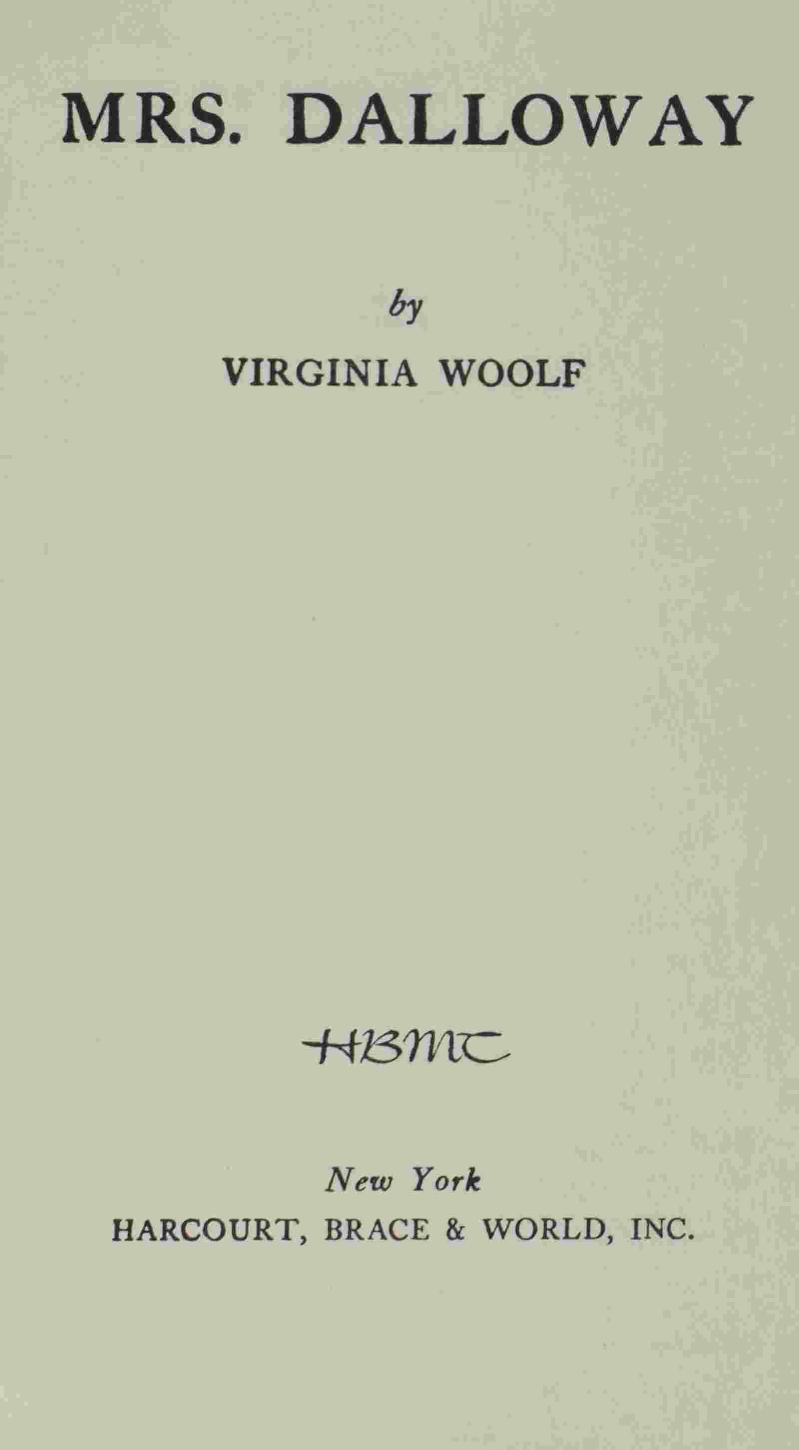 Mrs. Dalloway cover