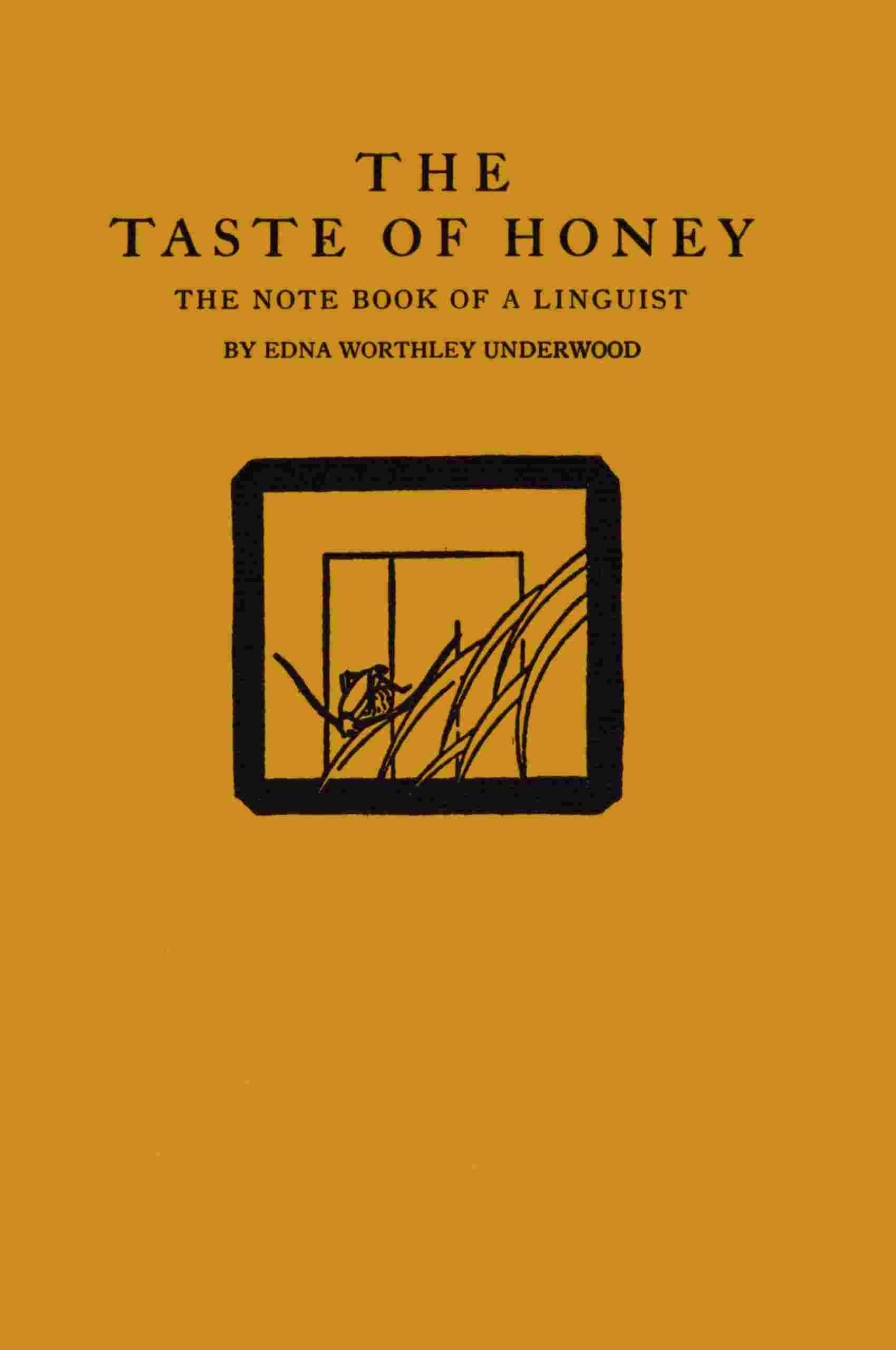The taste of honey cover
