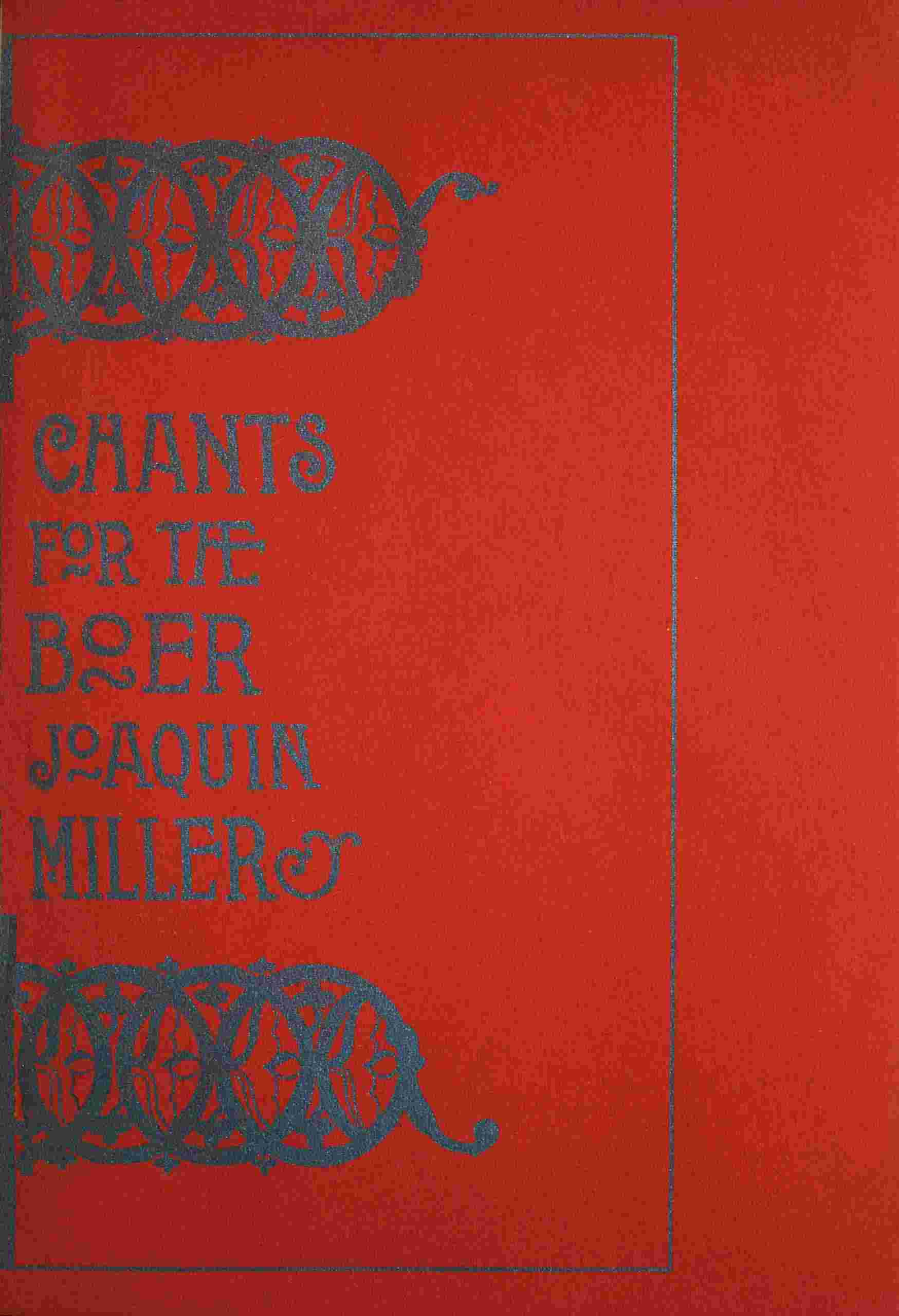 Chants for the Boer cover