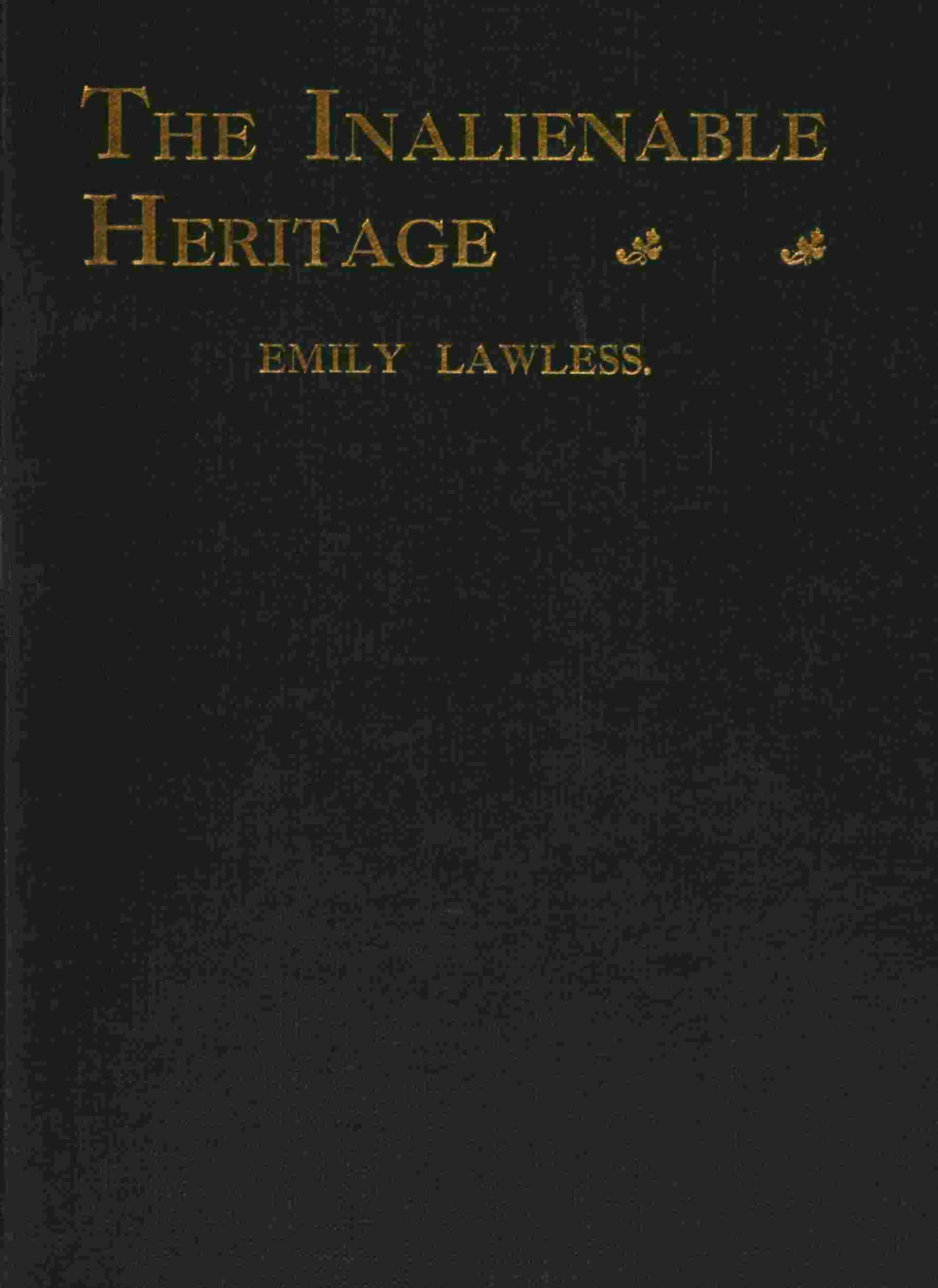 The inalienable heritage, and other poems cover
