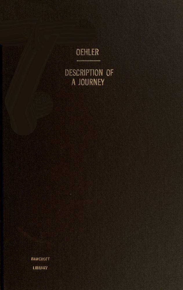 Description of a journey and visit to the Pawnee Indians cover
