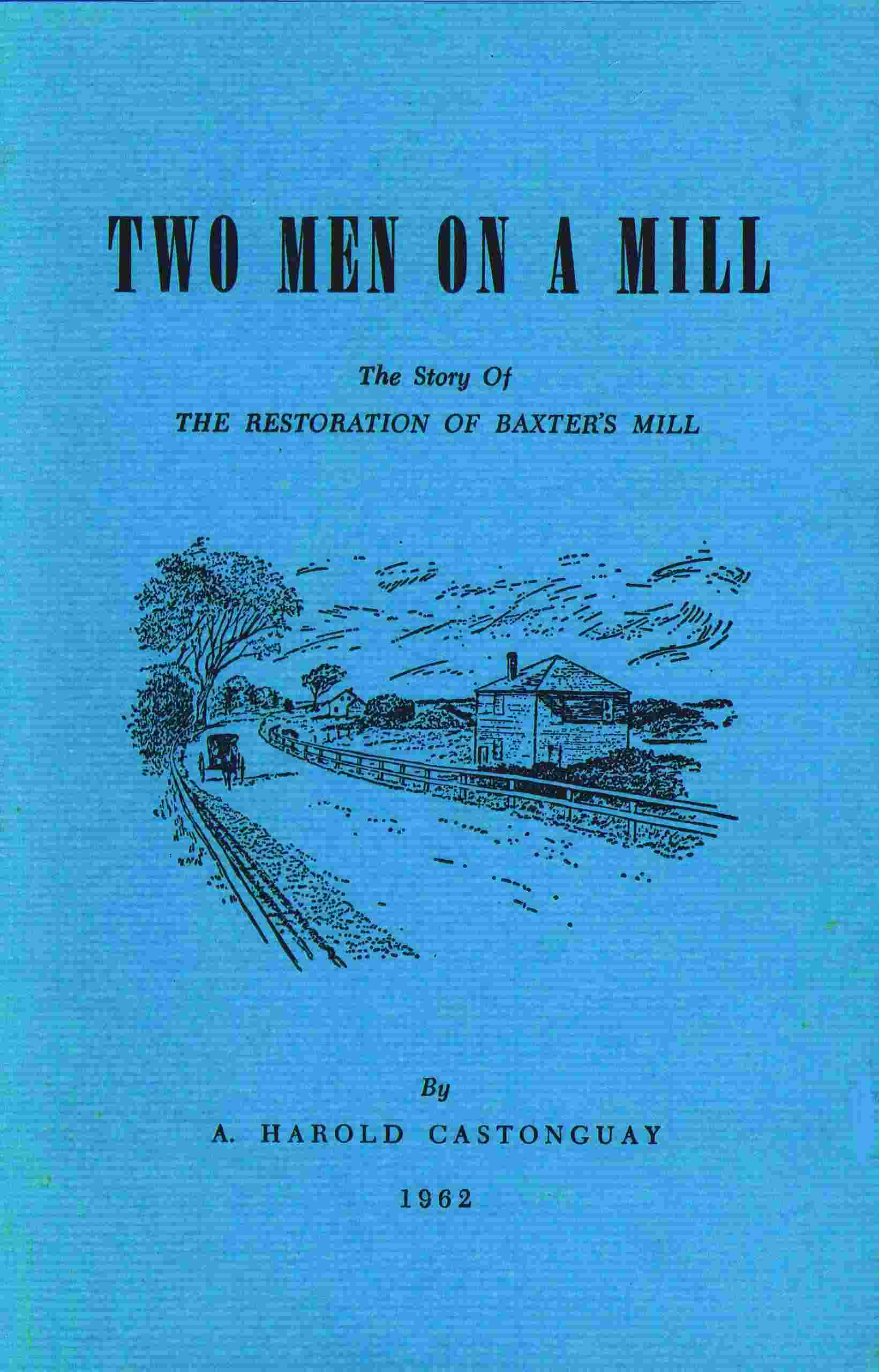 Two men on a mill cover