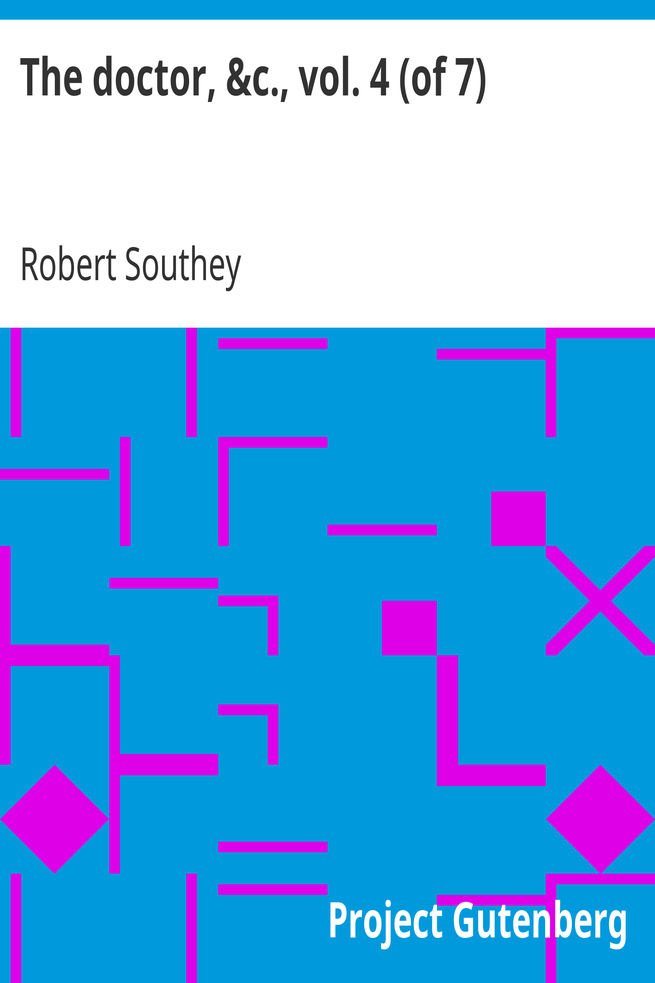 The doctor, &c., vol. 4 (of 7) cover