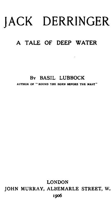 Jack Derringer cover