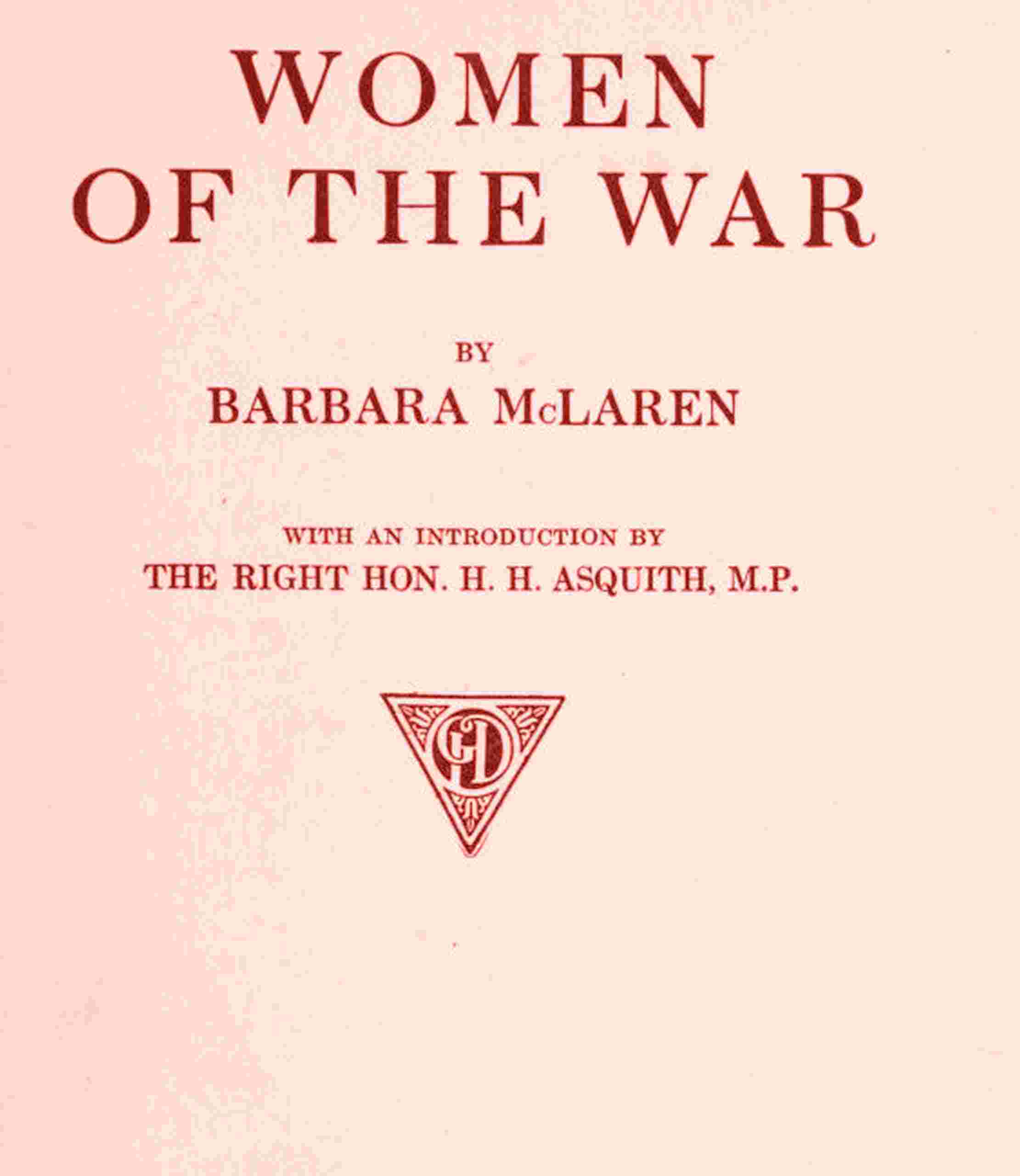 Women of the war cover