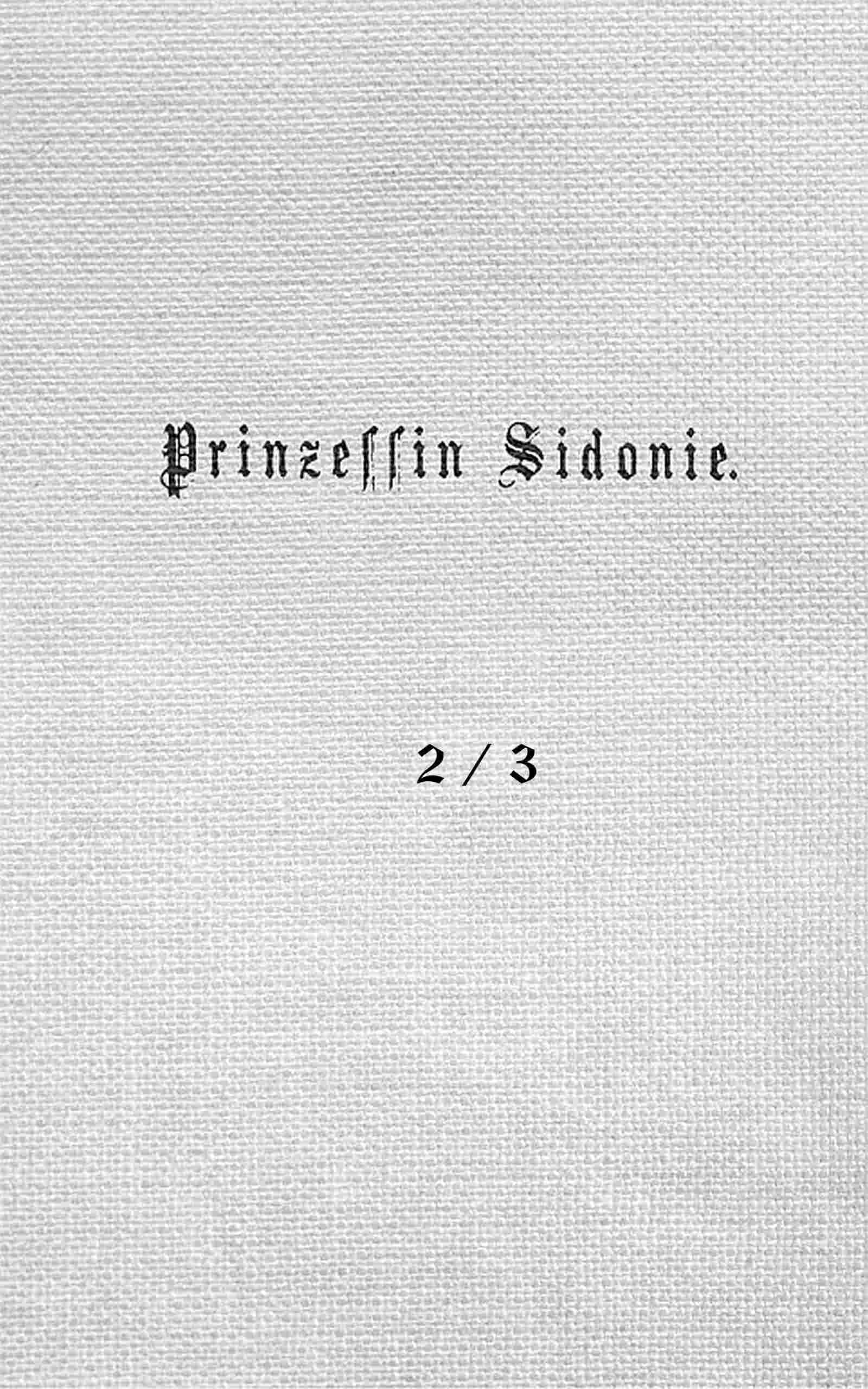 Prinzessin Sidonie (Band 2/3) cover