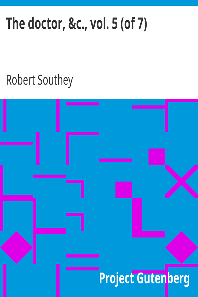 The doctor, &c., vol. 5 (of 7) cover