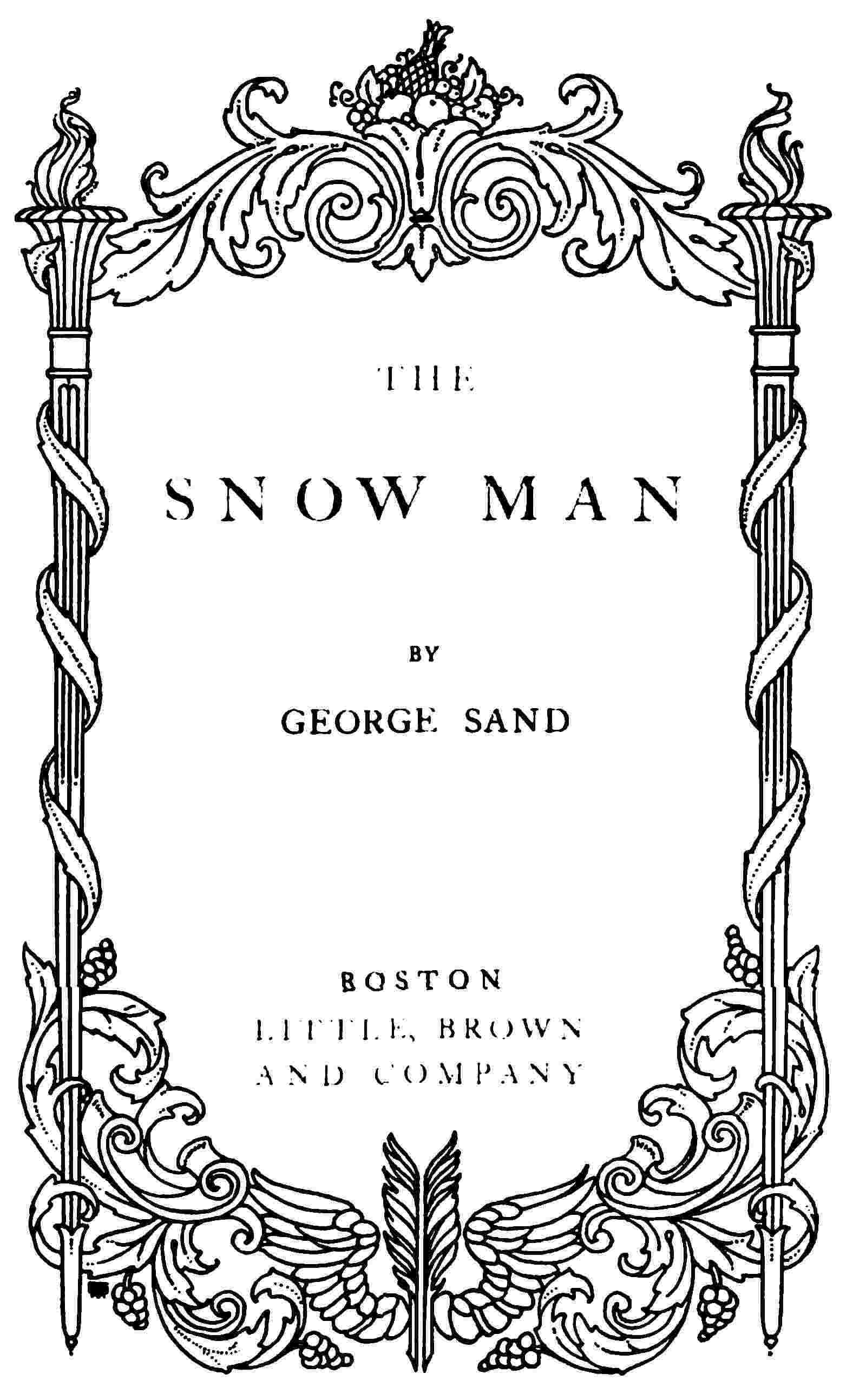 The snow man cover