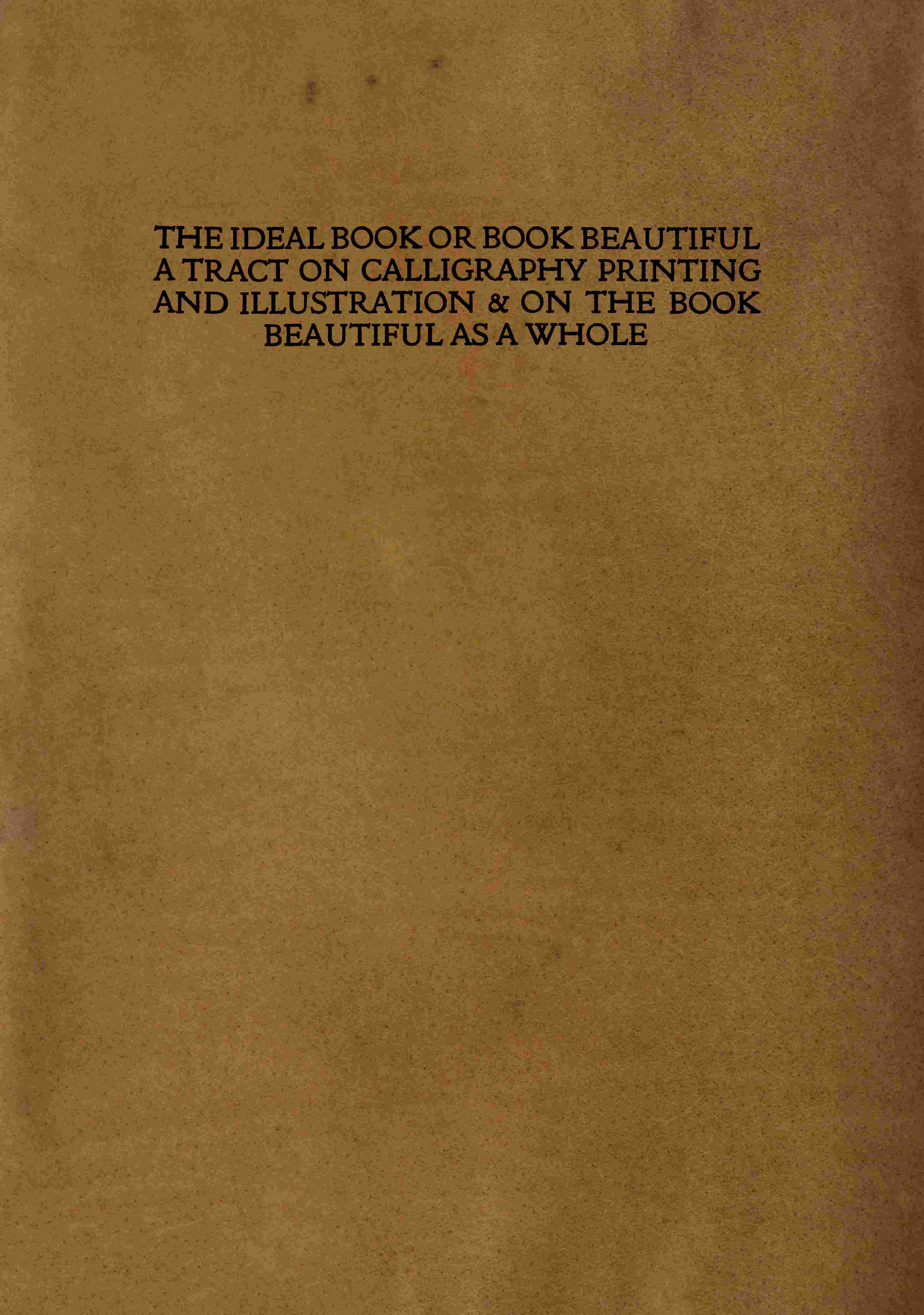 The ideal book or book beautiful cover