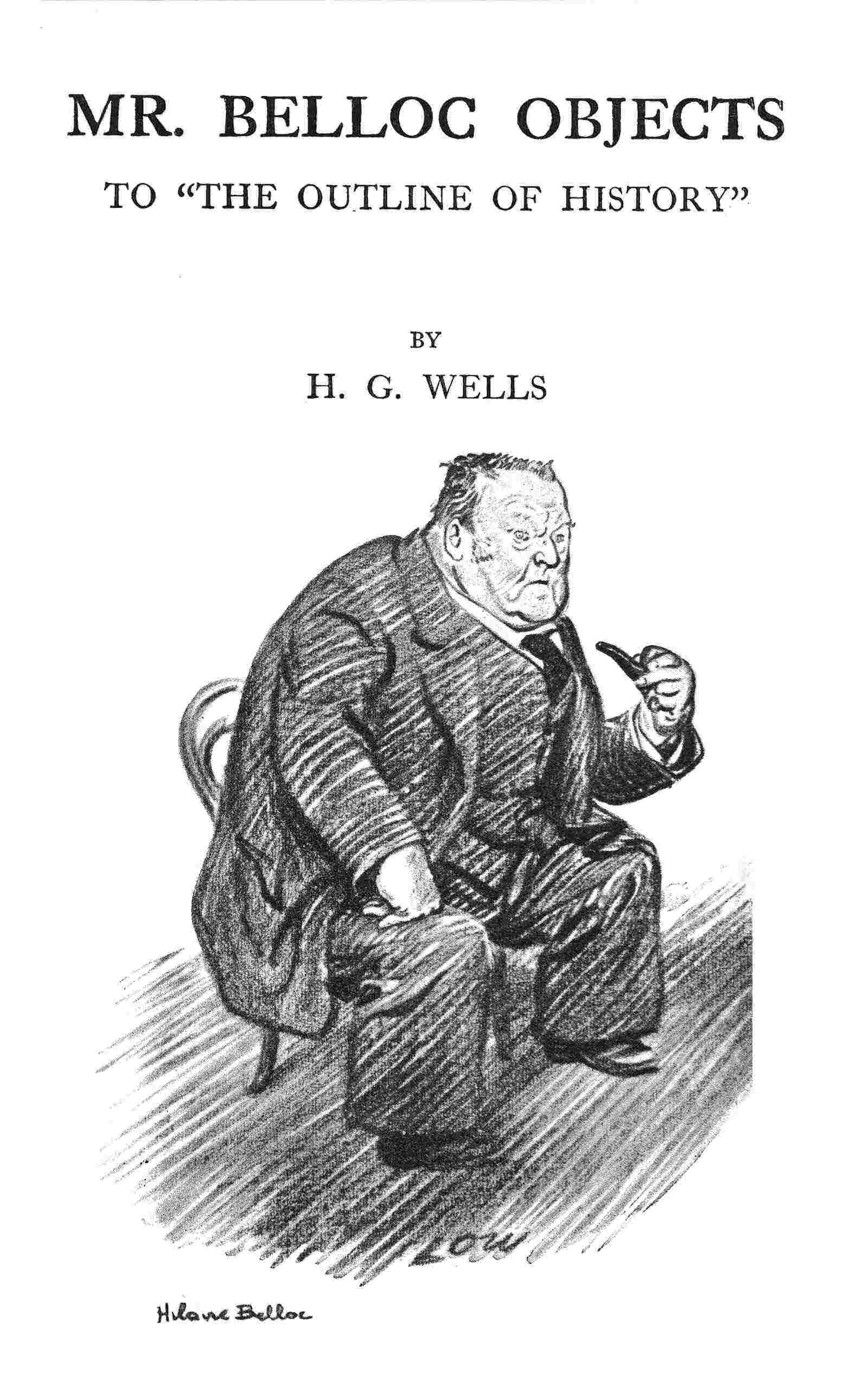 Mr. Belloc objects to "The outline of history" cover