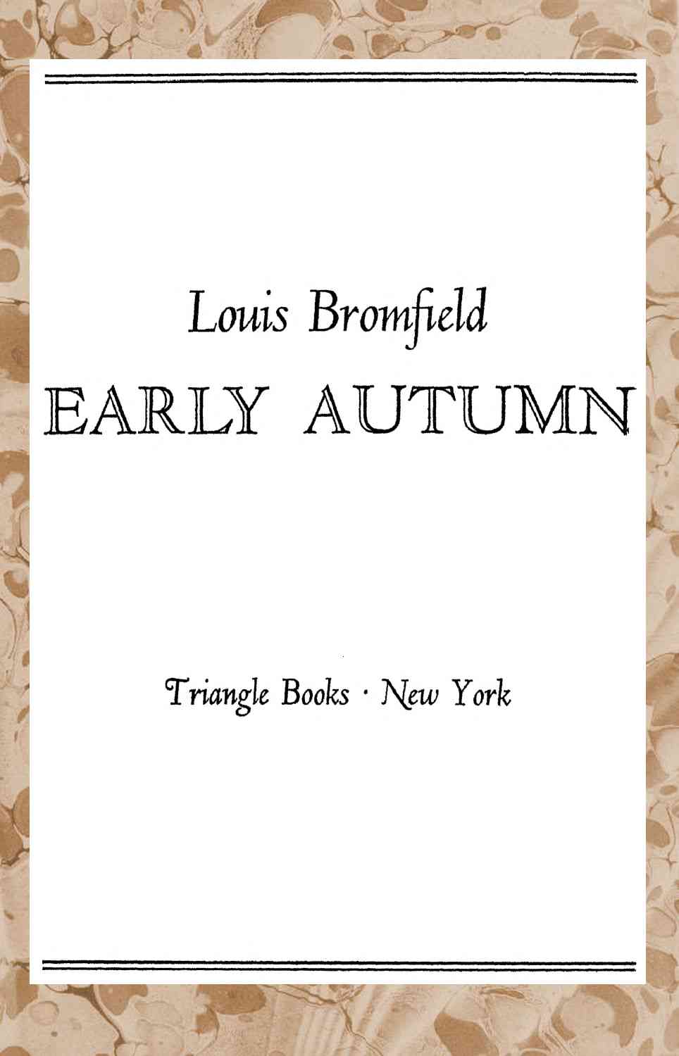 Early autumn cover