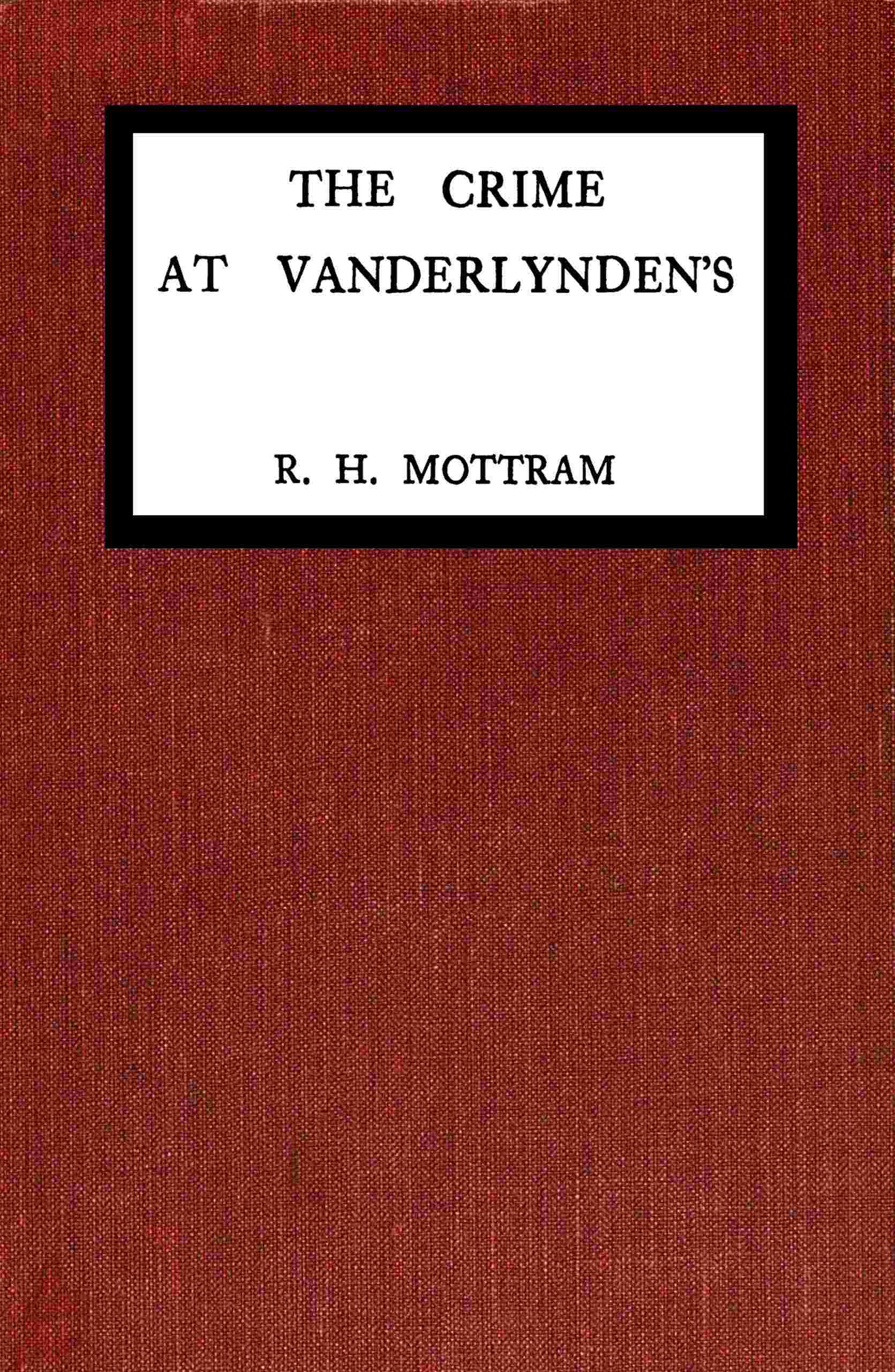 The crime at Vanderlynden's cover