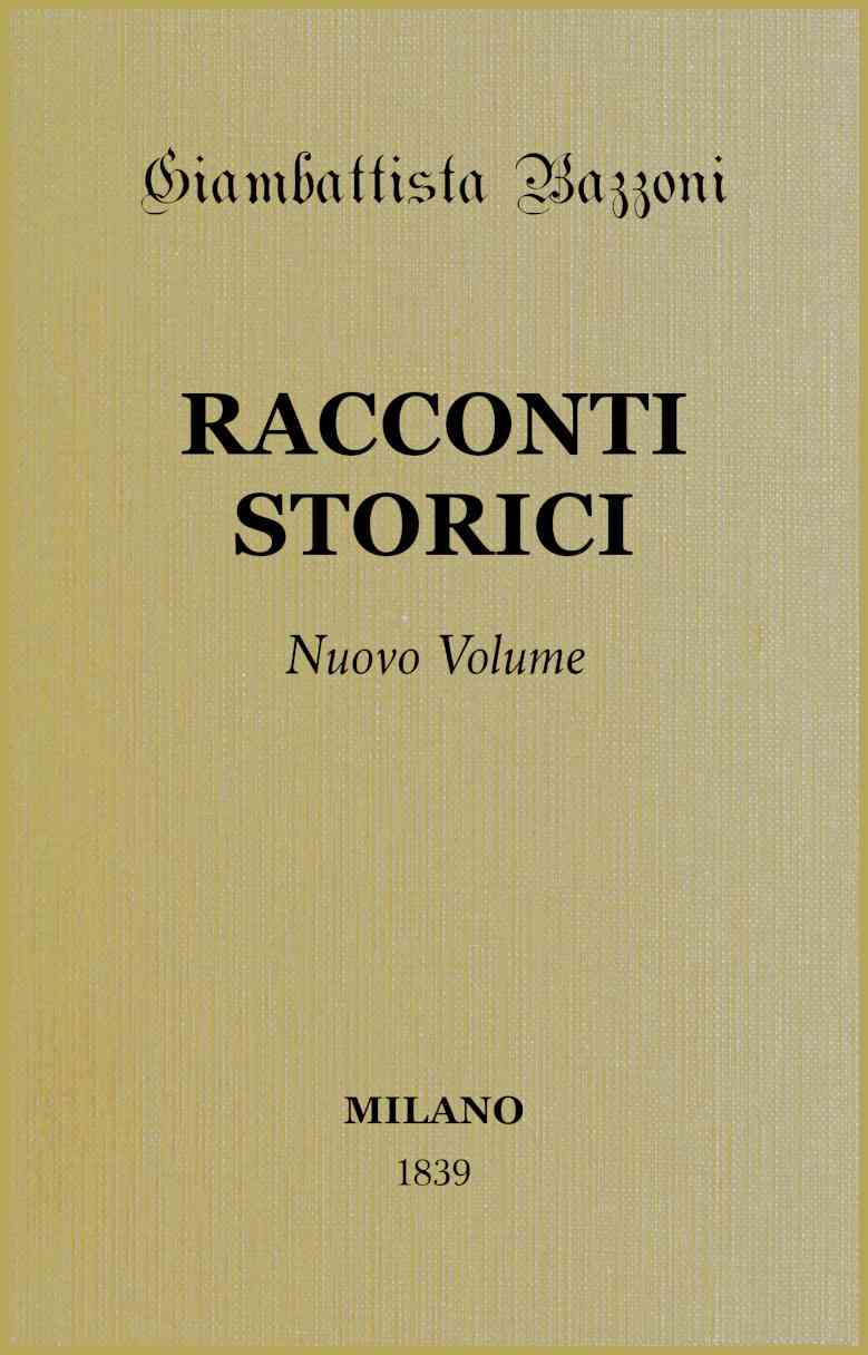 Racconti storici - Nuovo volume cover