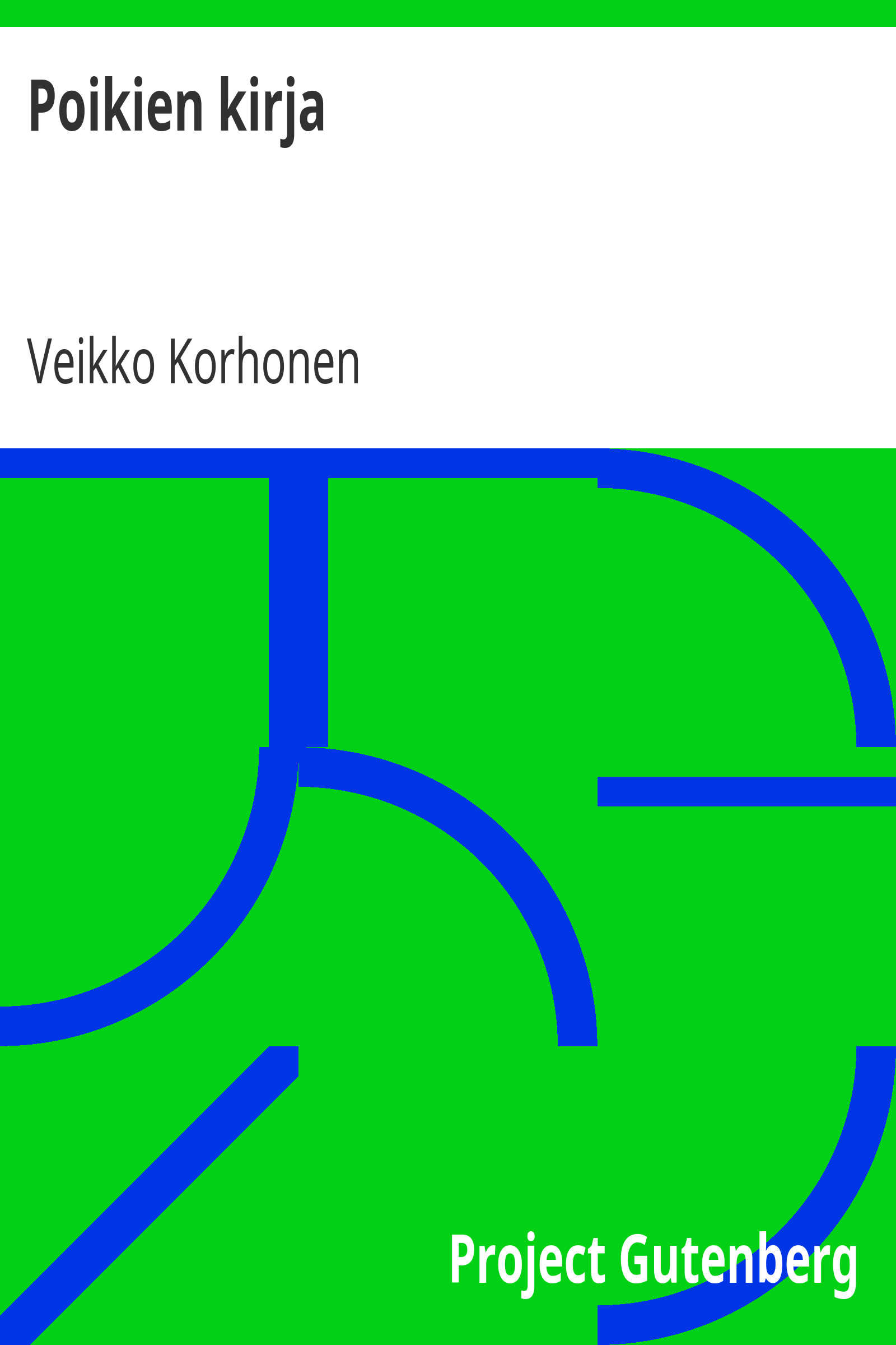 Poikien kirja cover