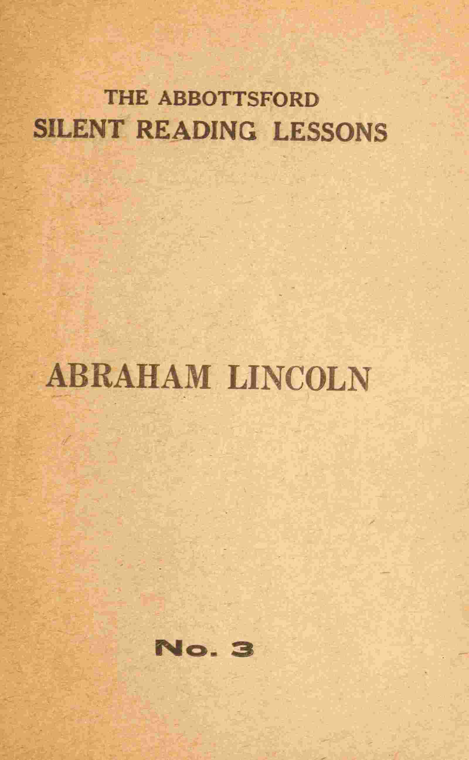 Abraham Lincoln cover