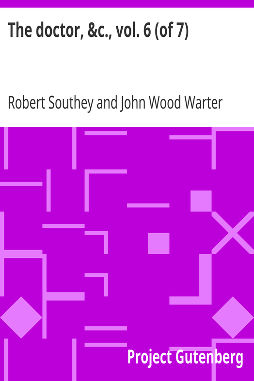 The doctor, &c., vol. 6 (of 7) cover