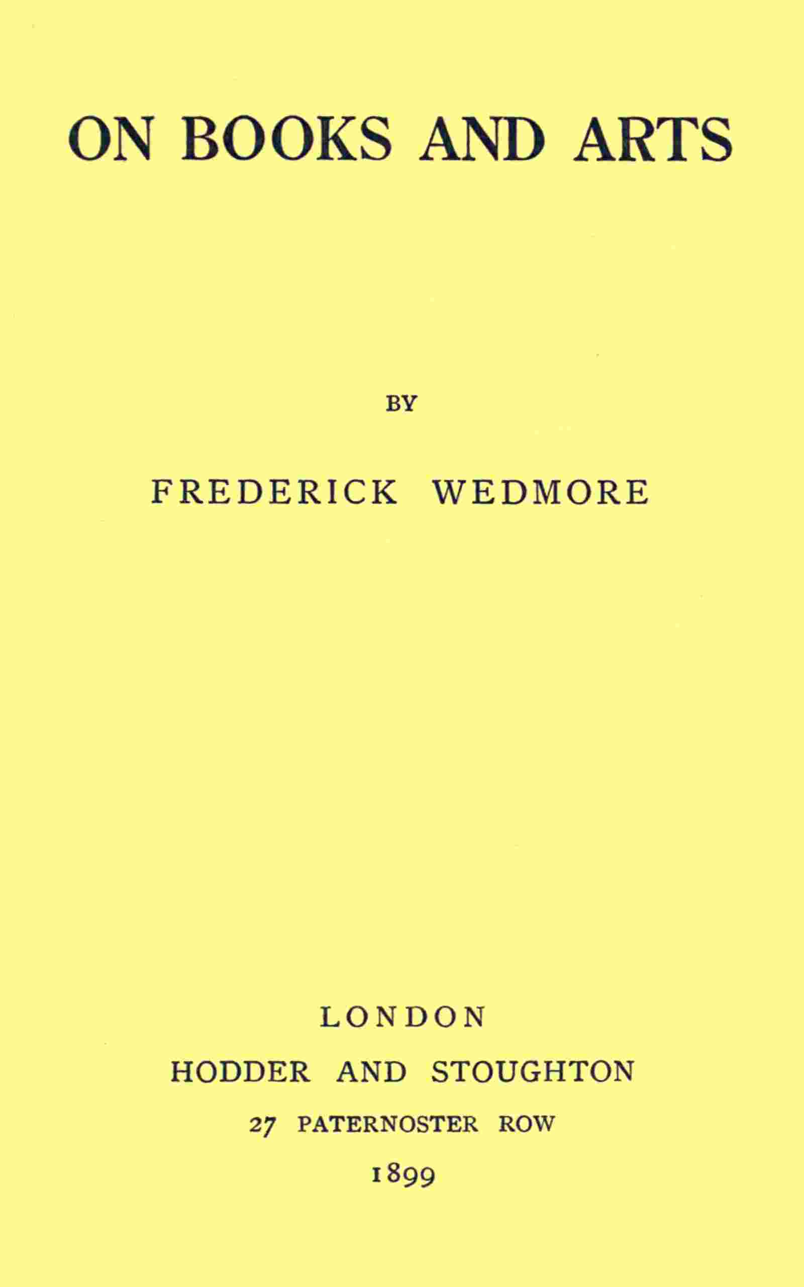 On books and arts cover