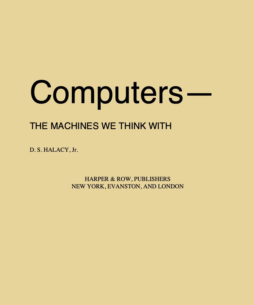 Computers—the machines we think with cover