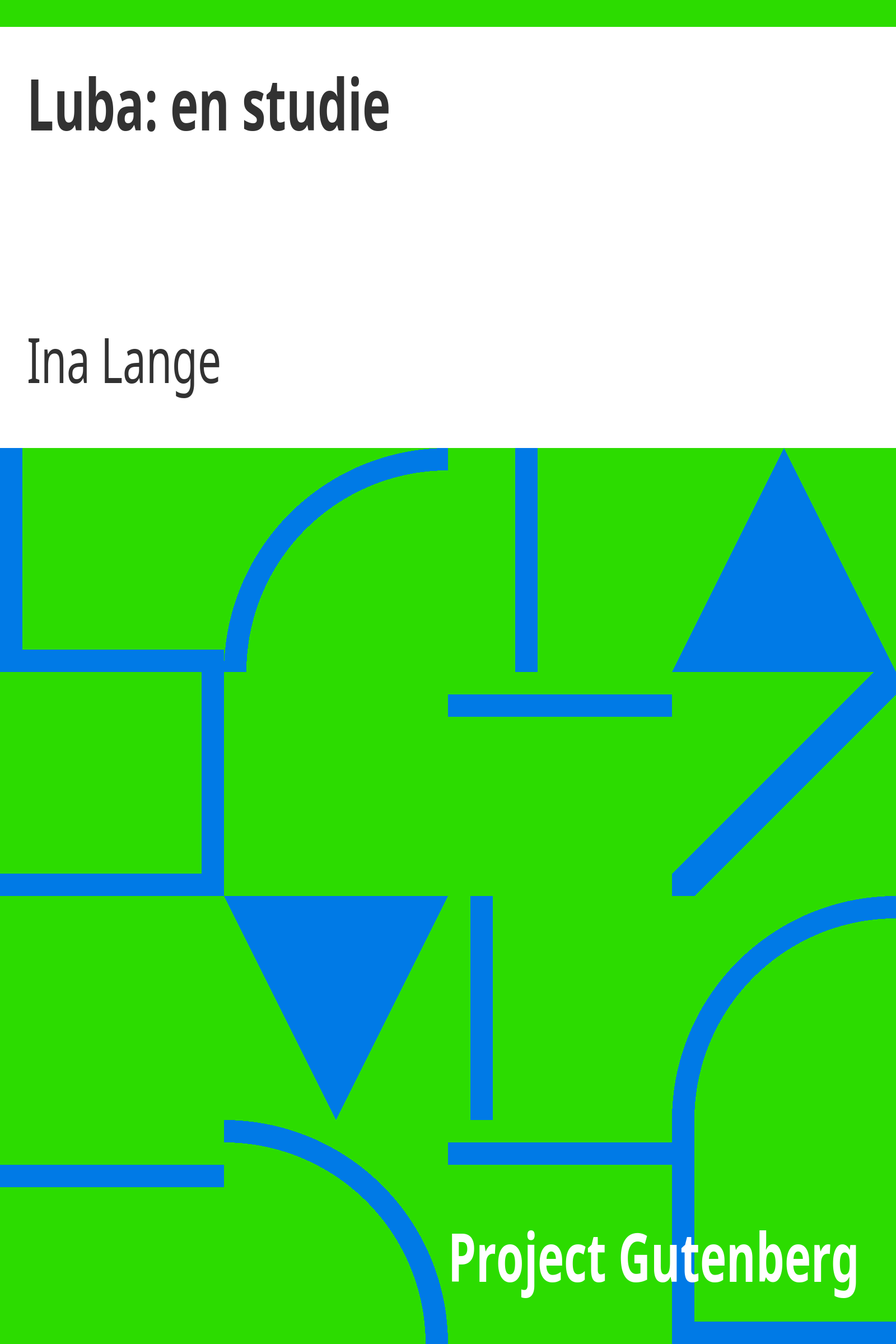 Luba: en studie cover