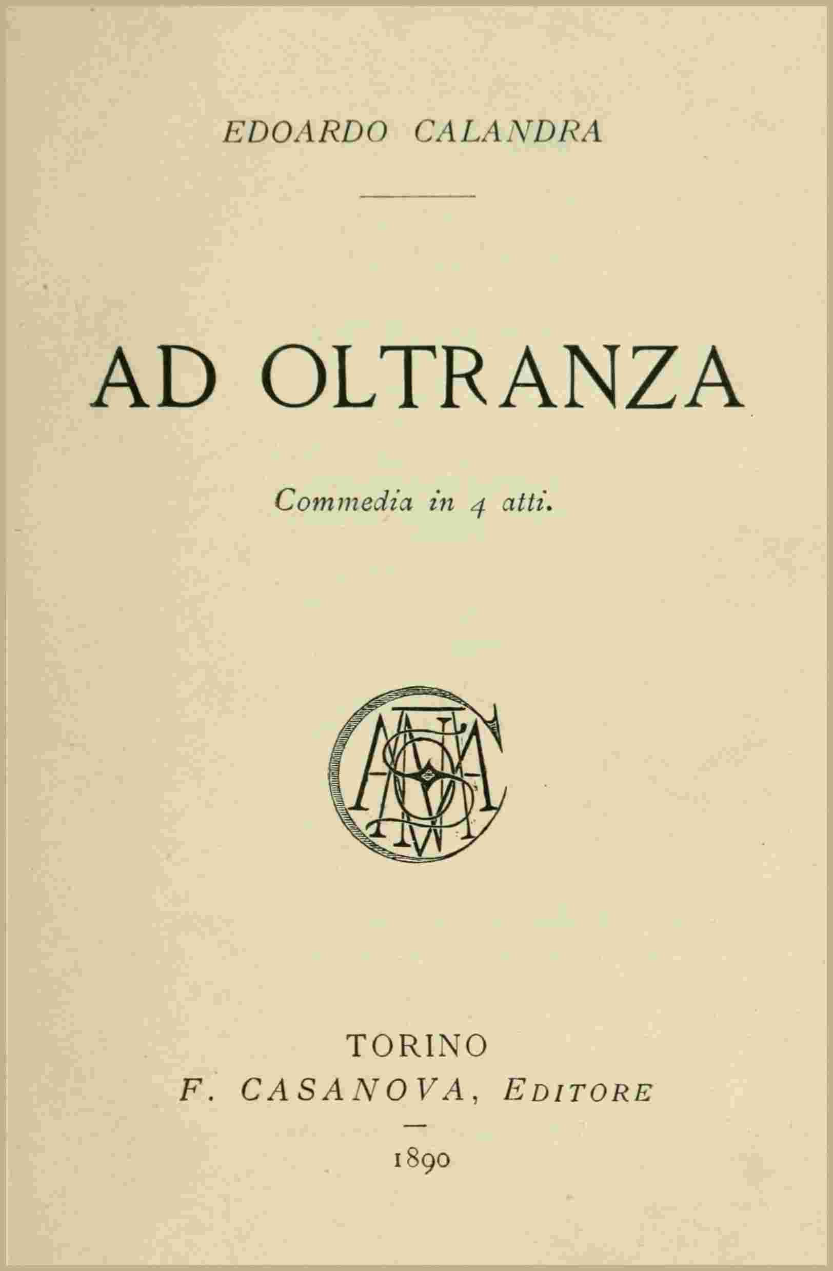Ad oltranza cover