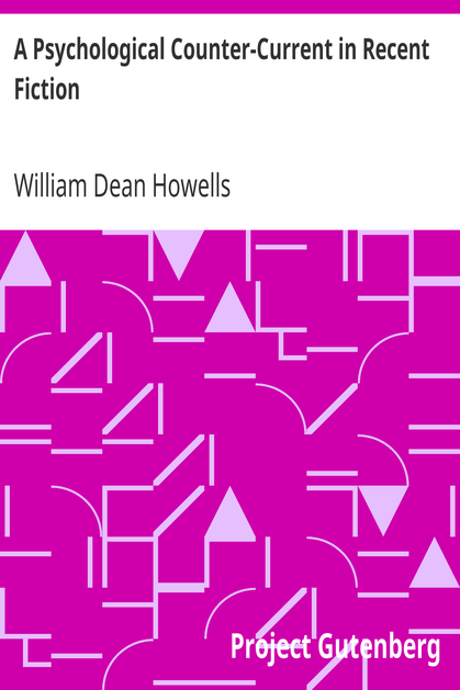 A Psychological Counter-Current in Recent Fiction cover