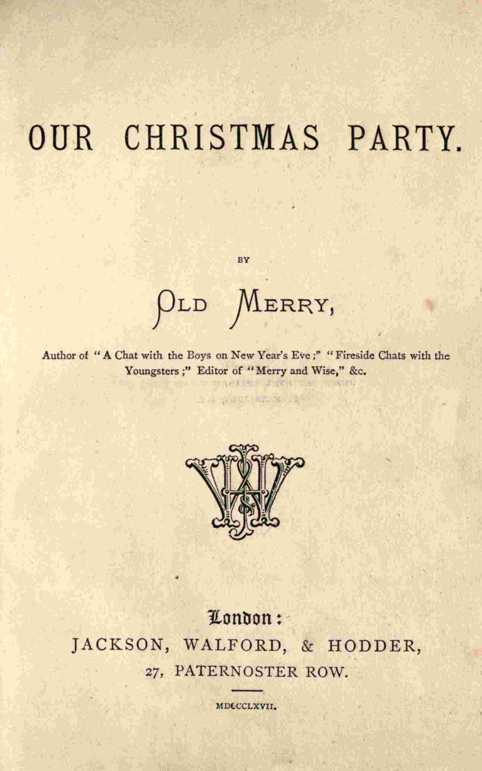Our Christmas party cover