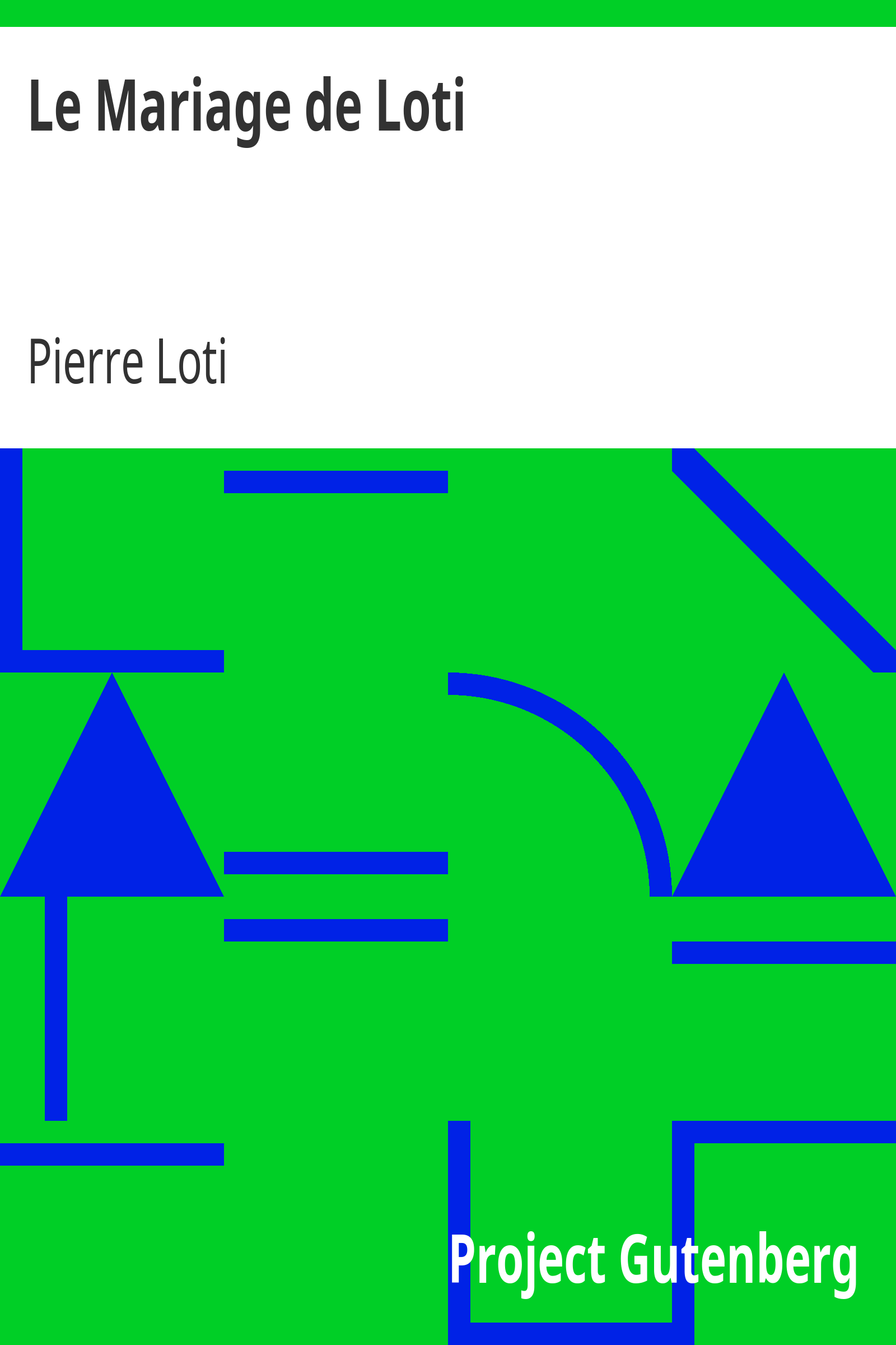 Le Mariage de Loti cover
