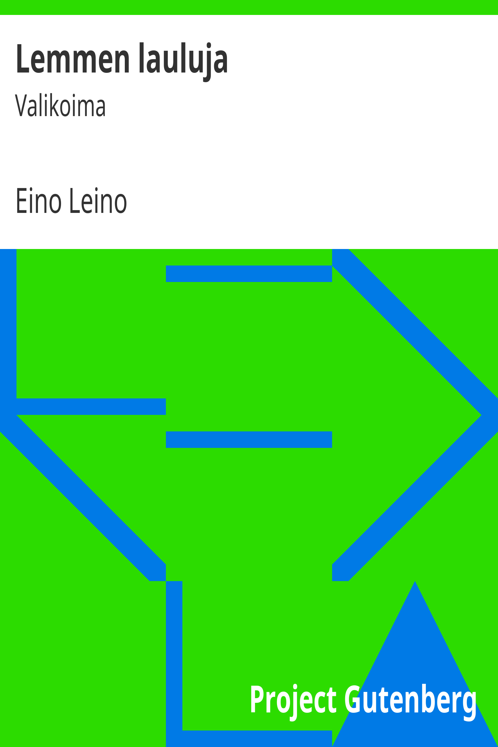 Lemmen lauluja cover
