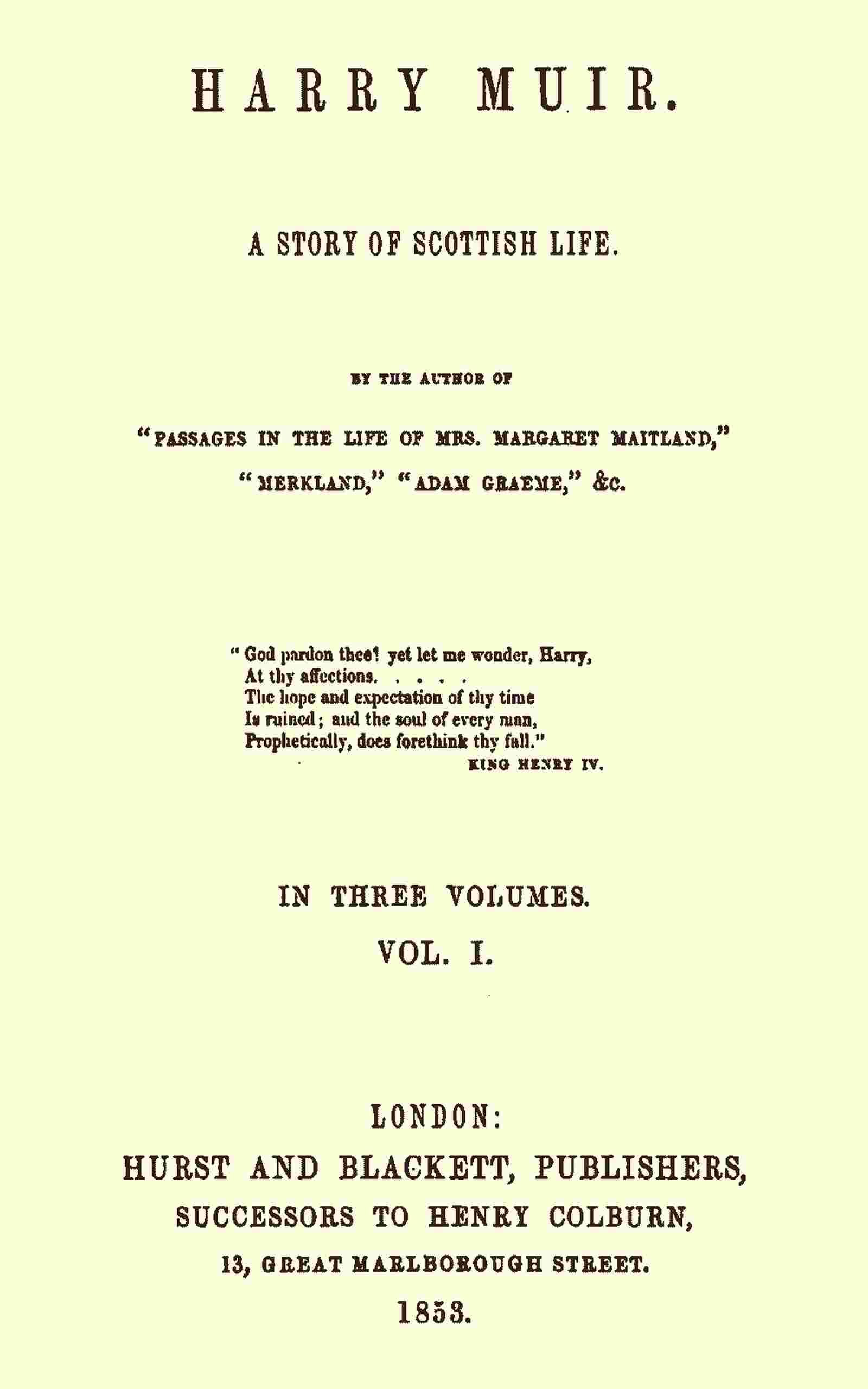 Harry Muir cover