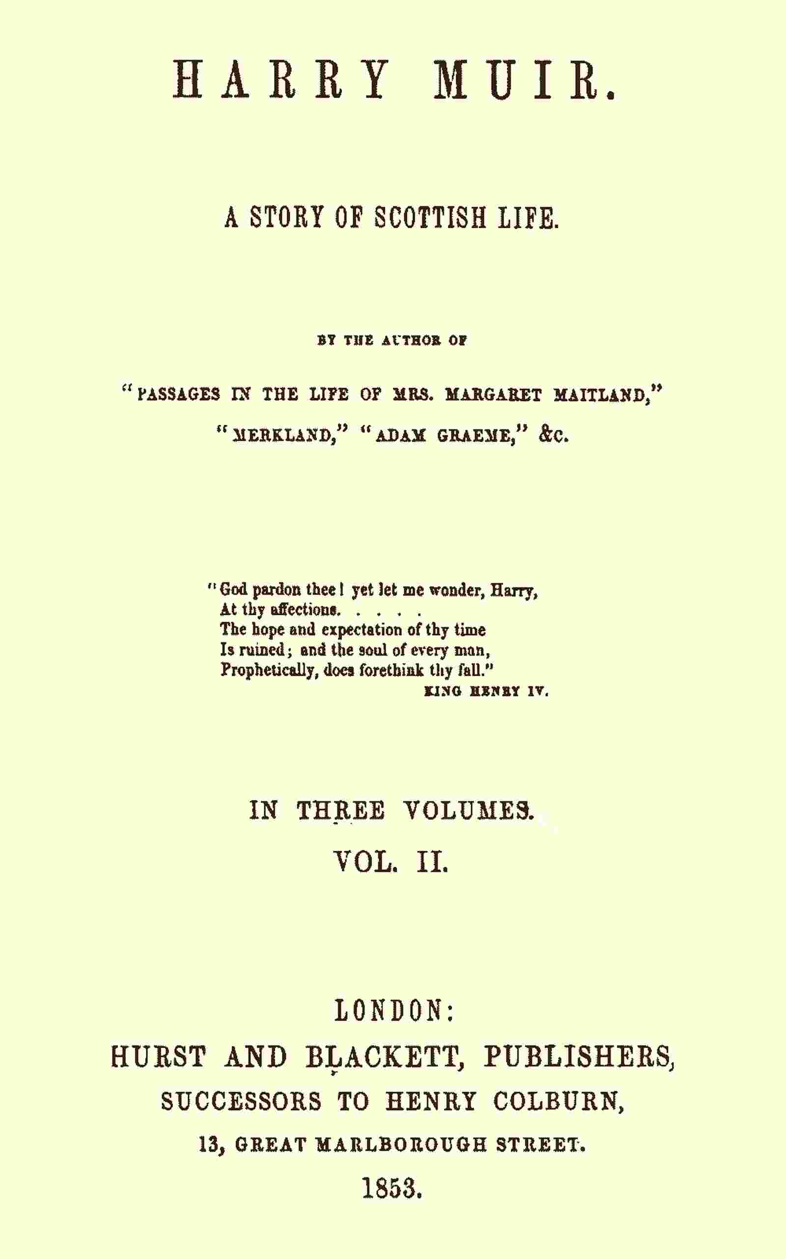 Harry Muir cover
