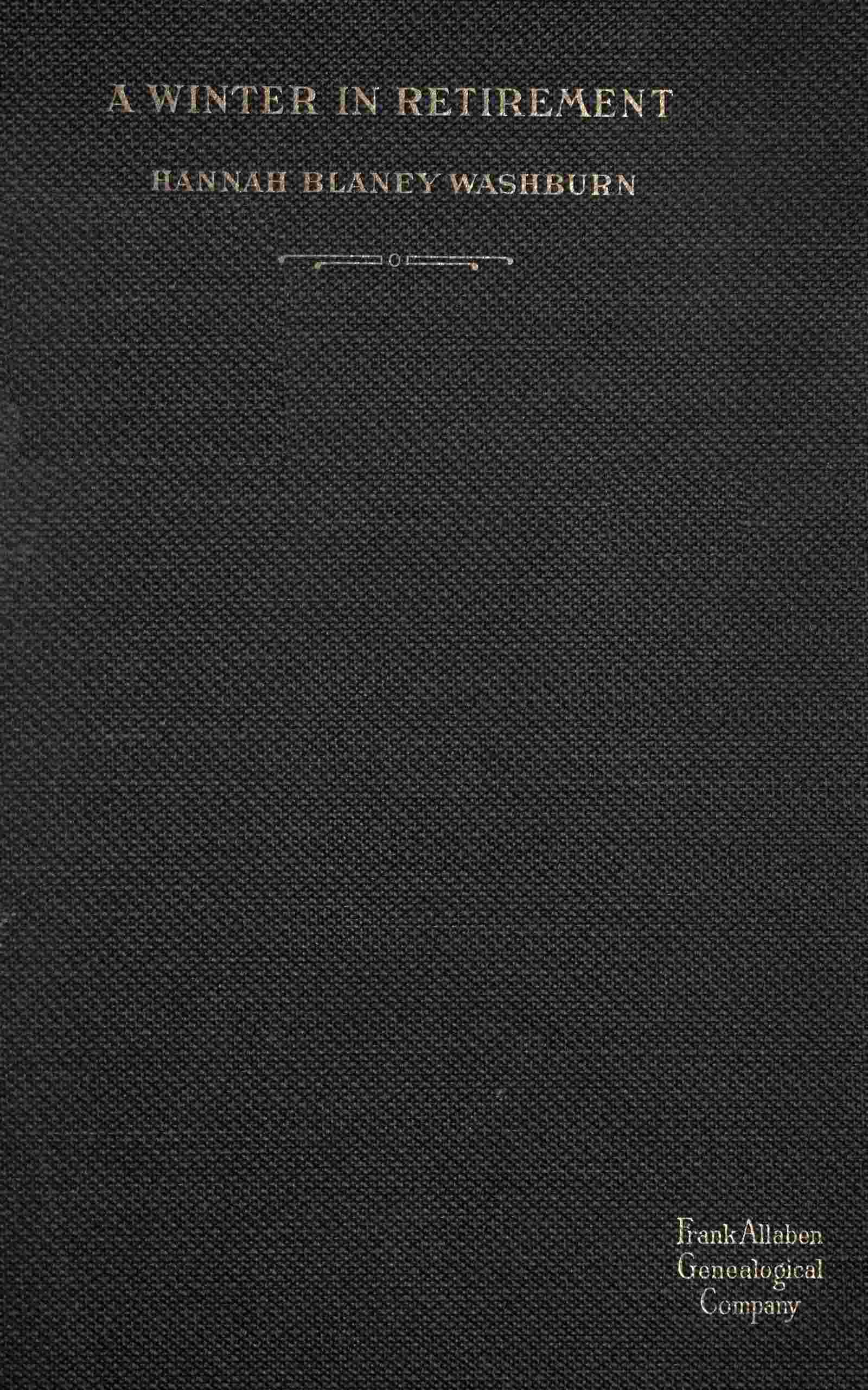 A winter in retirement cover
