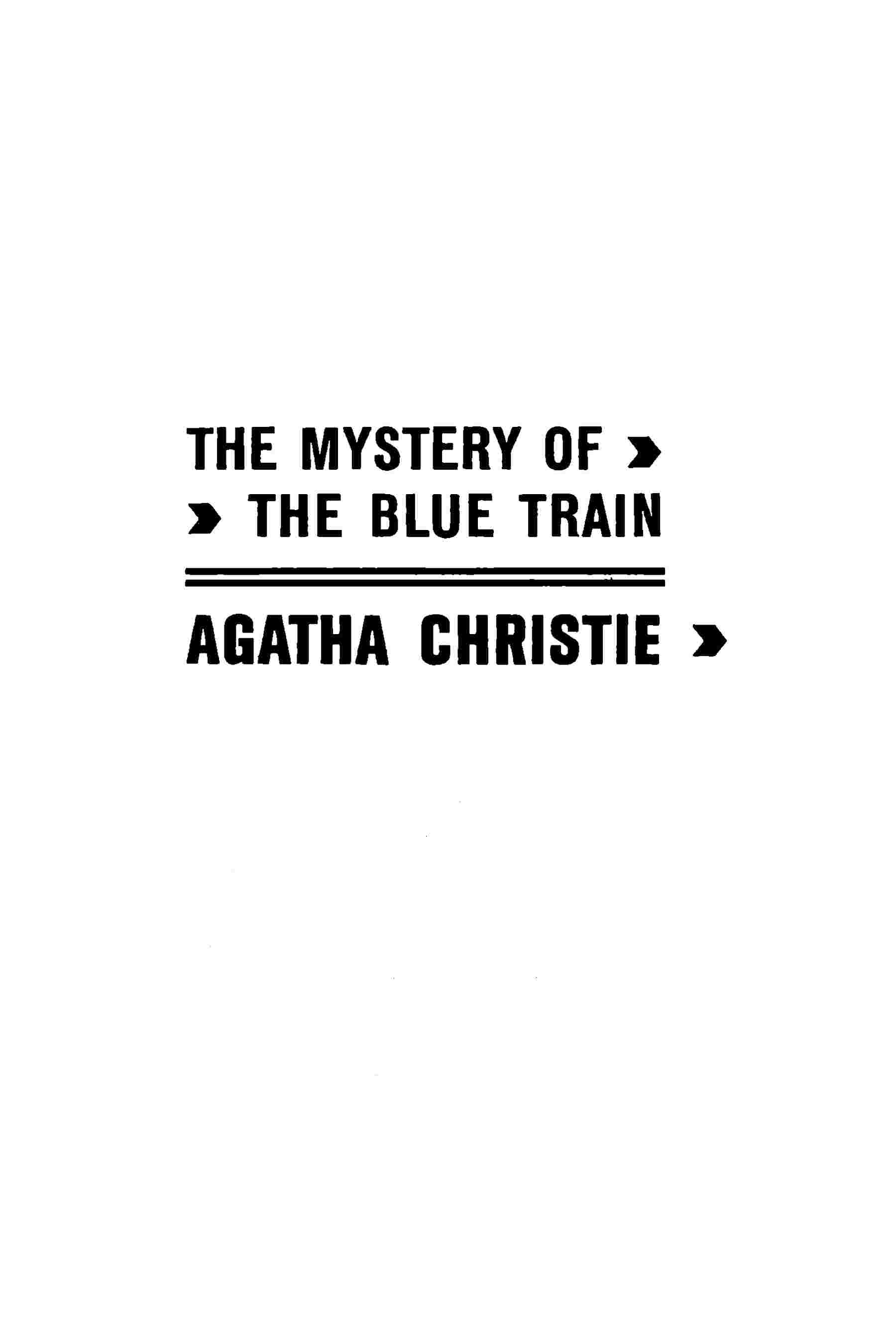 The mystery of the Blue Train cover